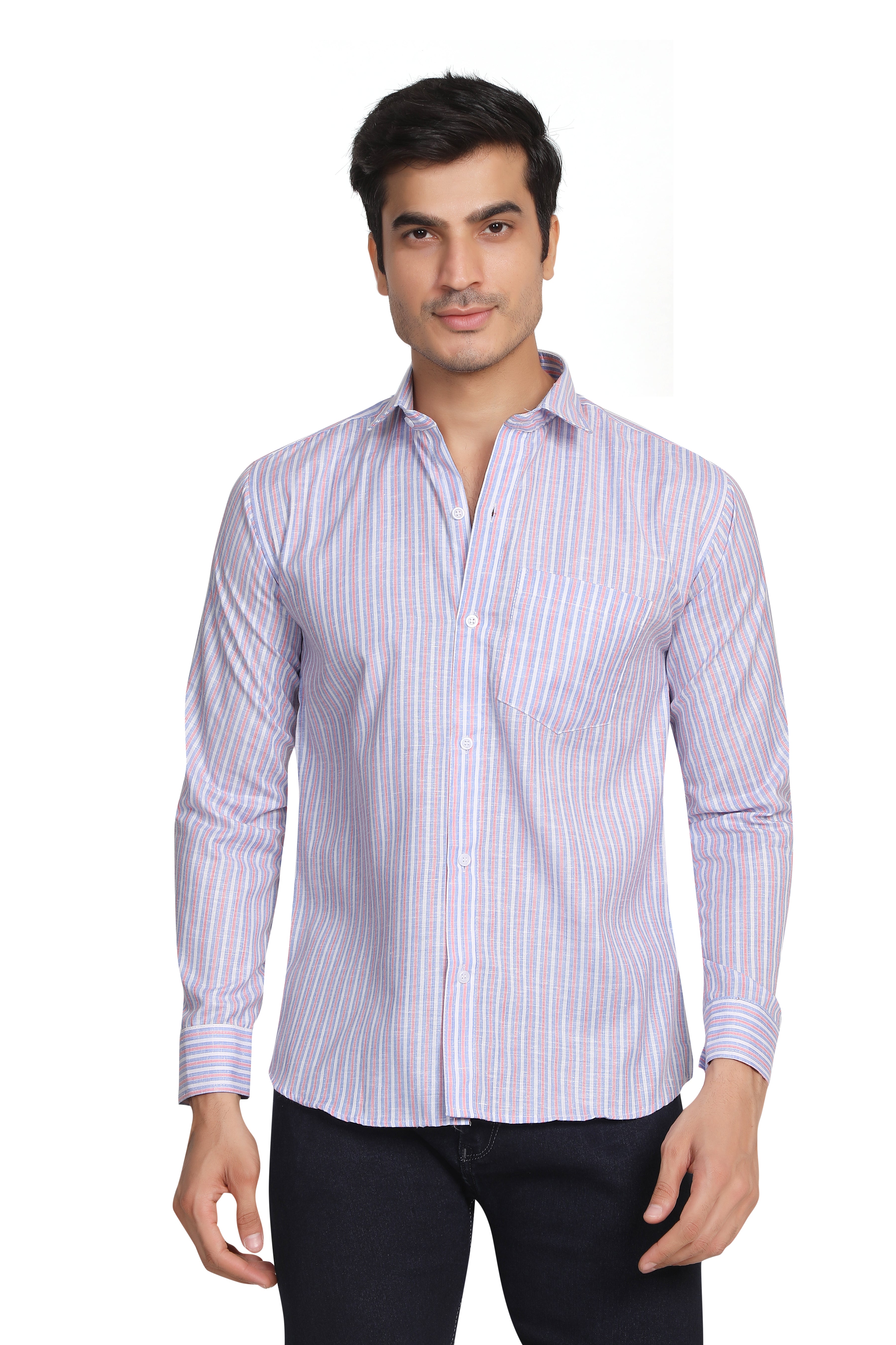 Kumar Shirts - Blue & Pink