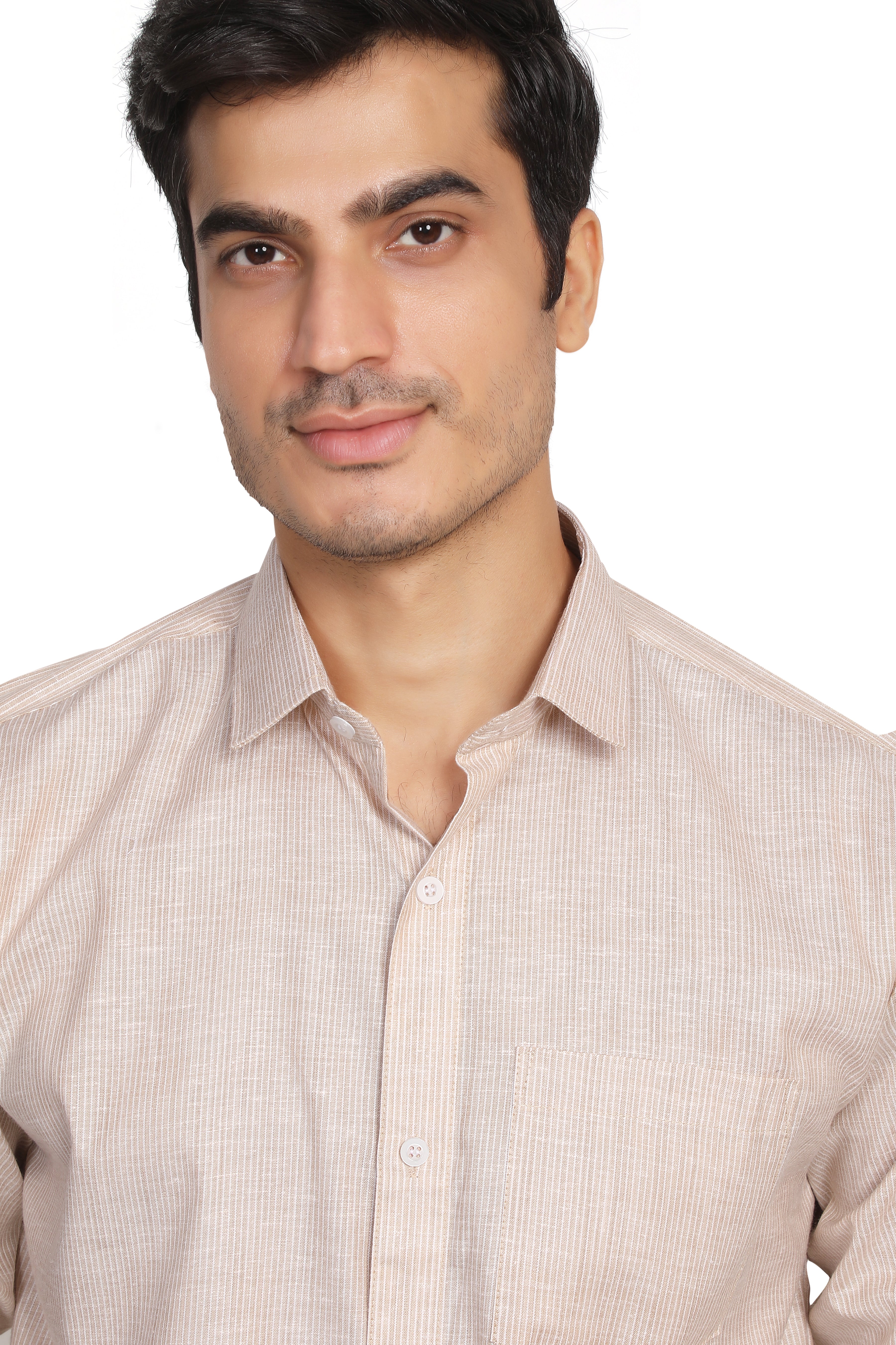 Kumar Shirts - Brown & White