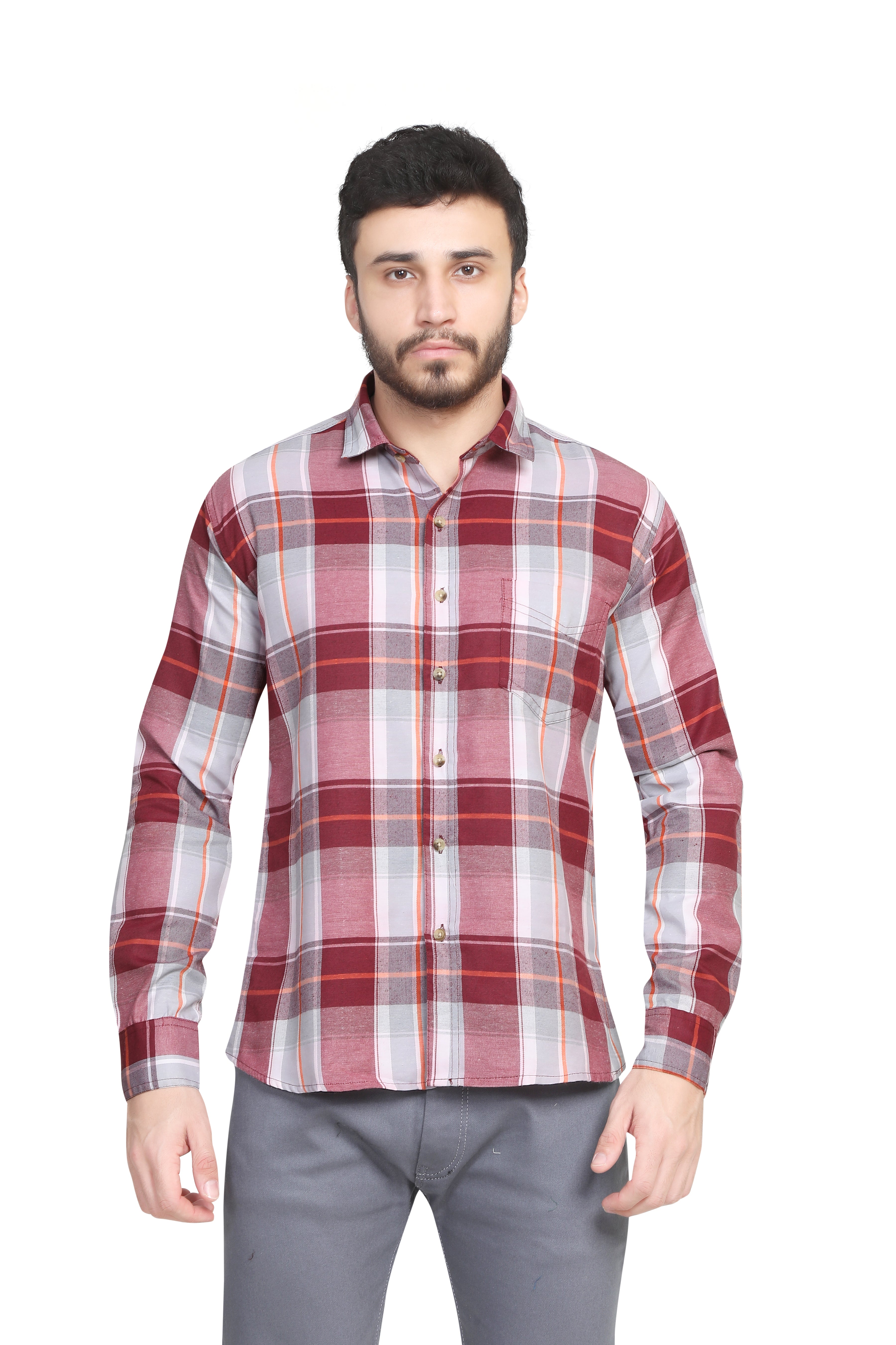 Kumar Shirts - Light Maroon