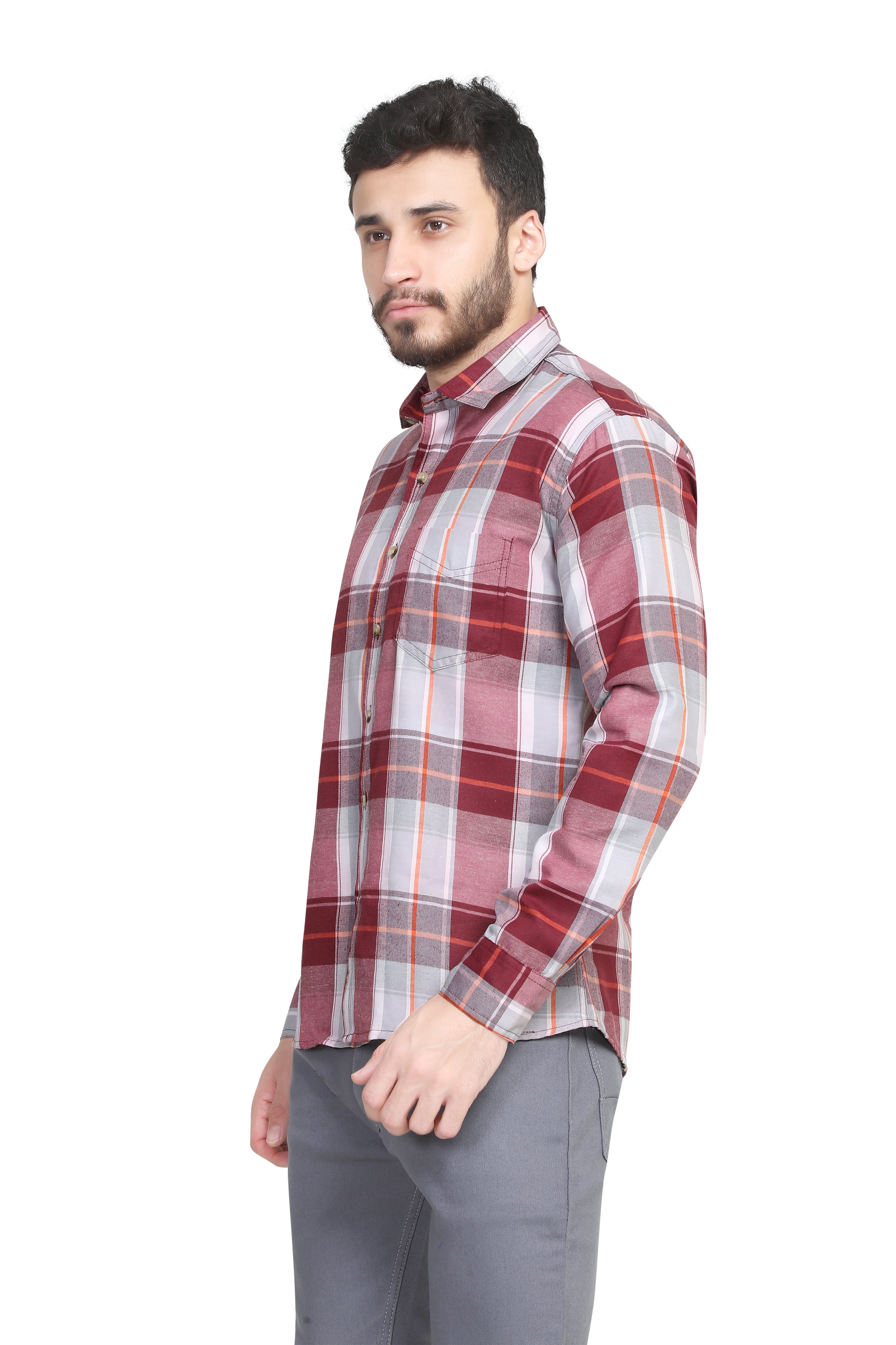 Kumar Shirts - Light Maroon