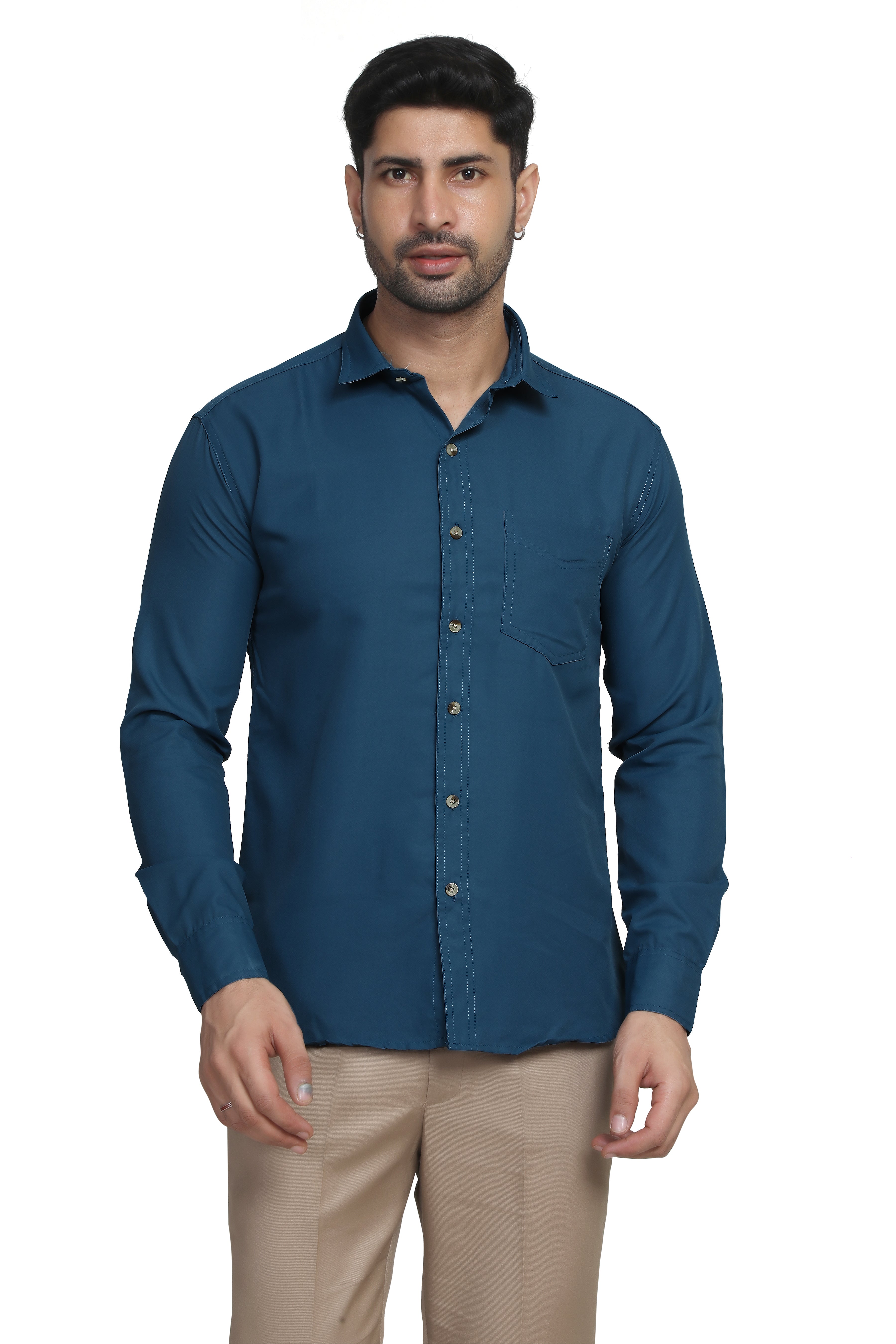 Kumar Shirt - Greenish Blue
