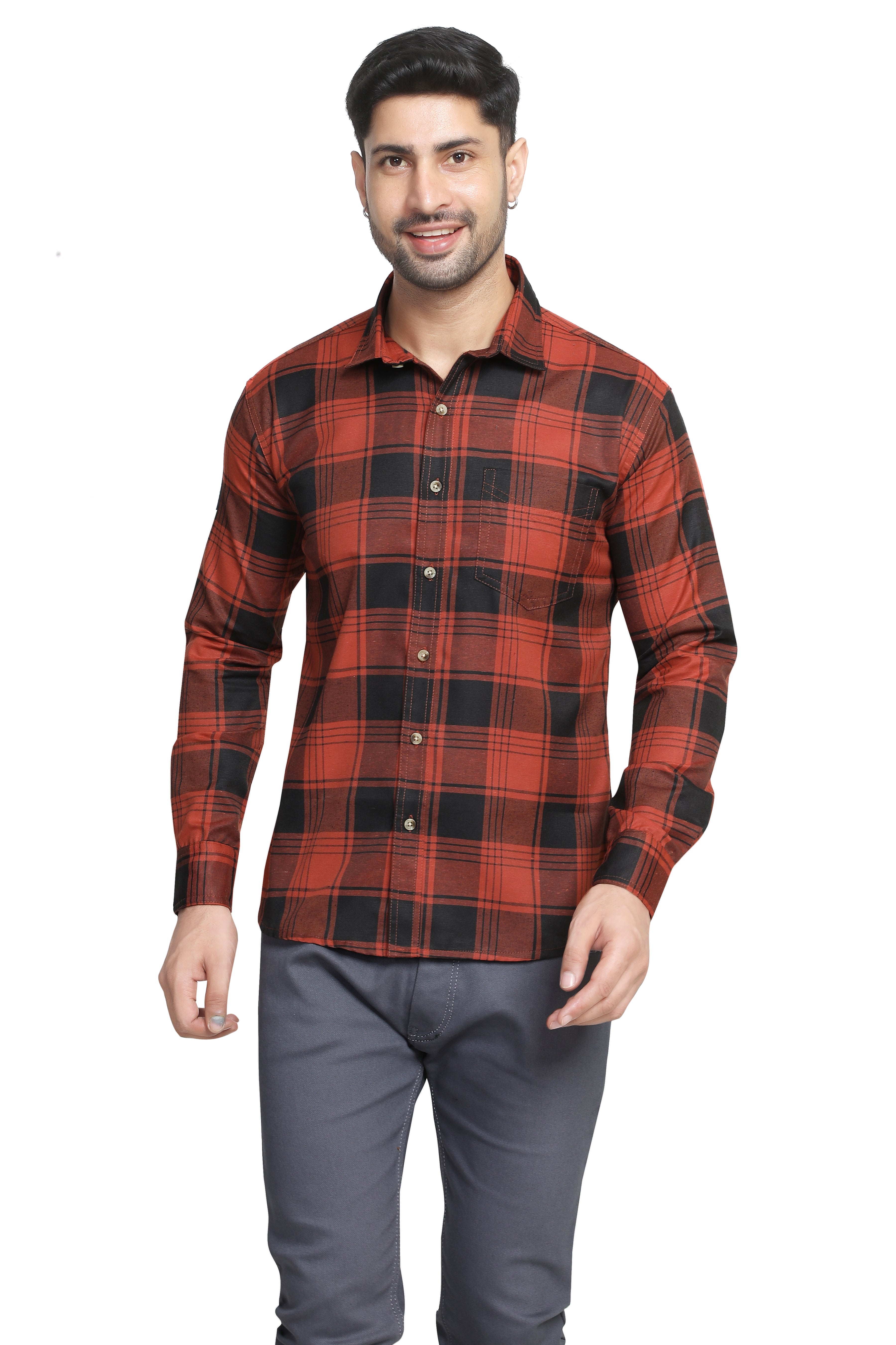 Kumar Shirts - Brown & Black