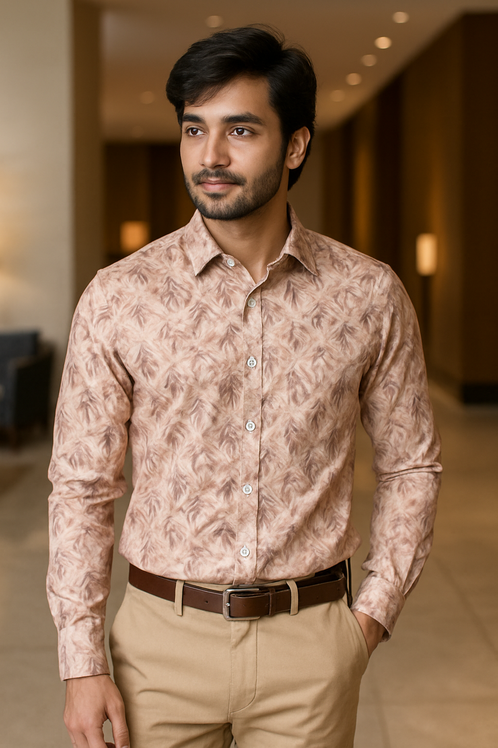 Digital Print Premium Full Sleeve Shirt for Men - Regular Fit