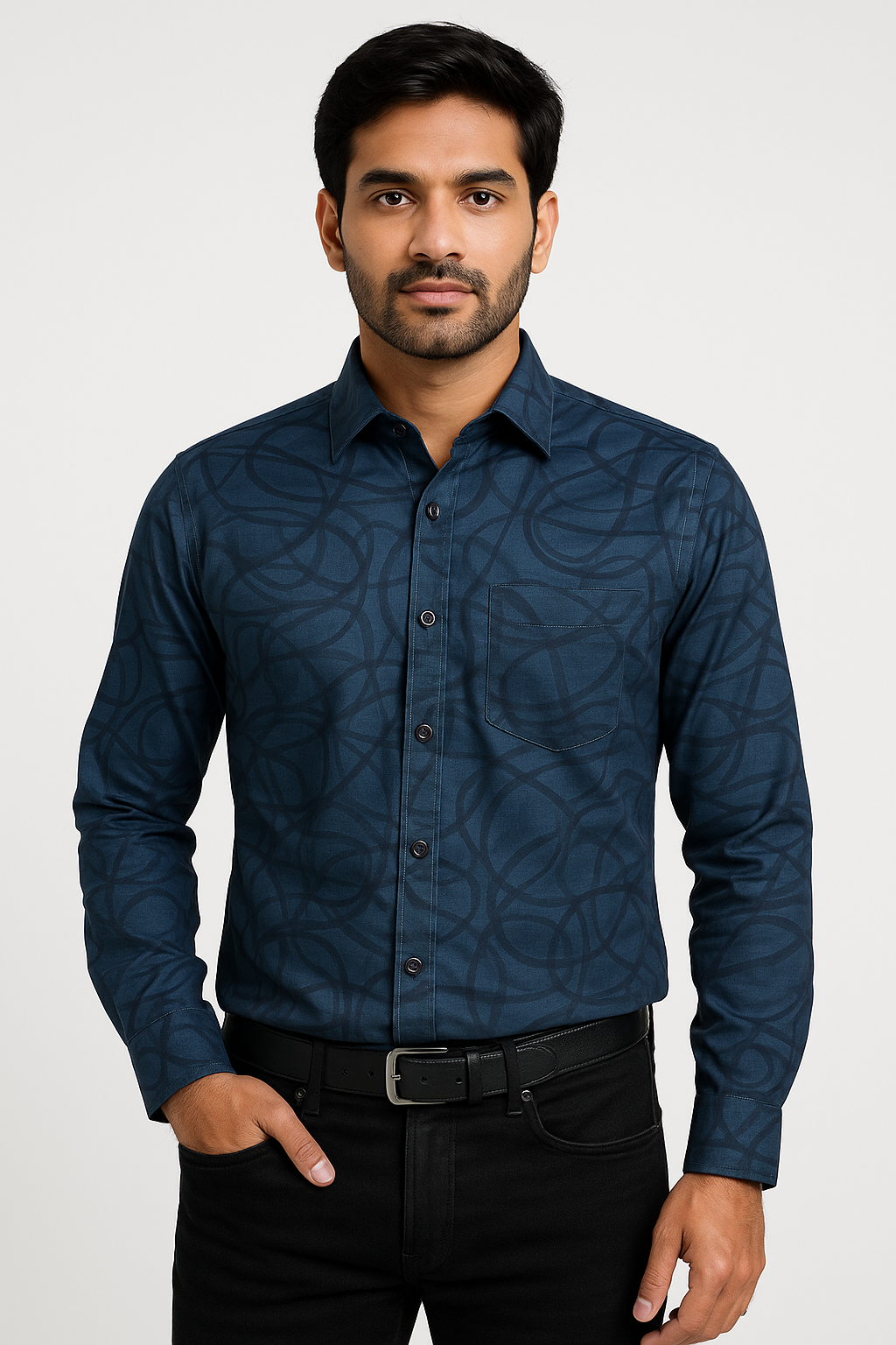 Digital Print Premium Full Sleeve Shirt for Men - Regular Fit