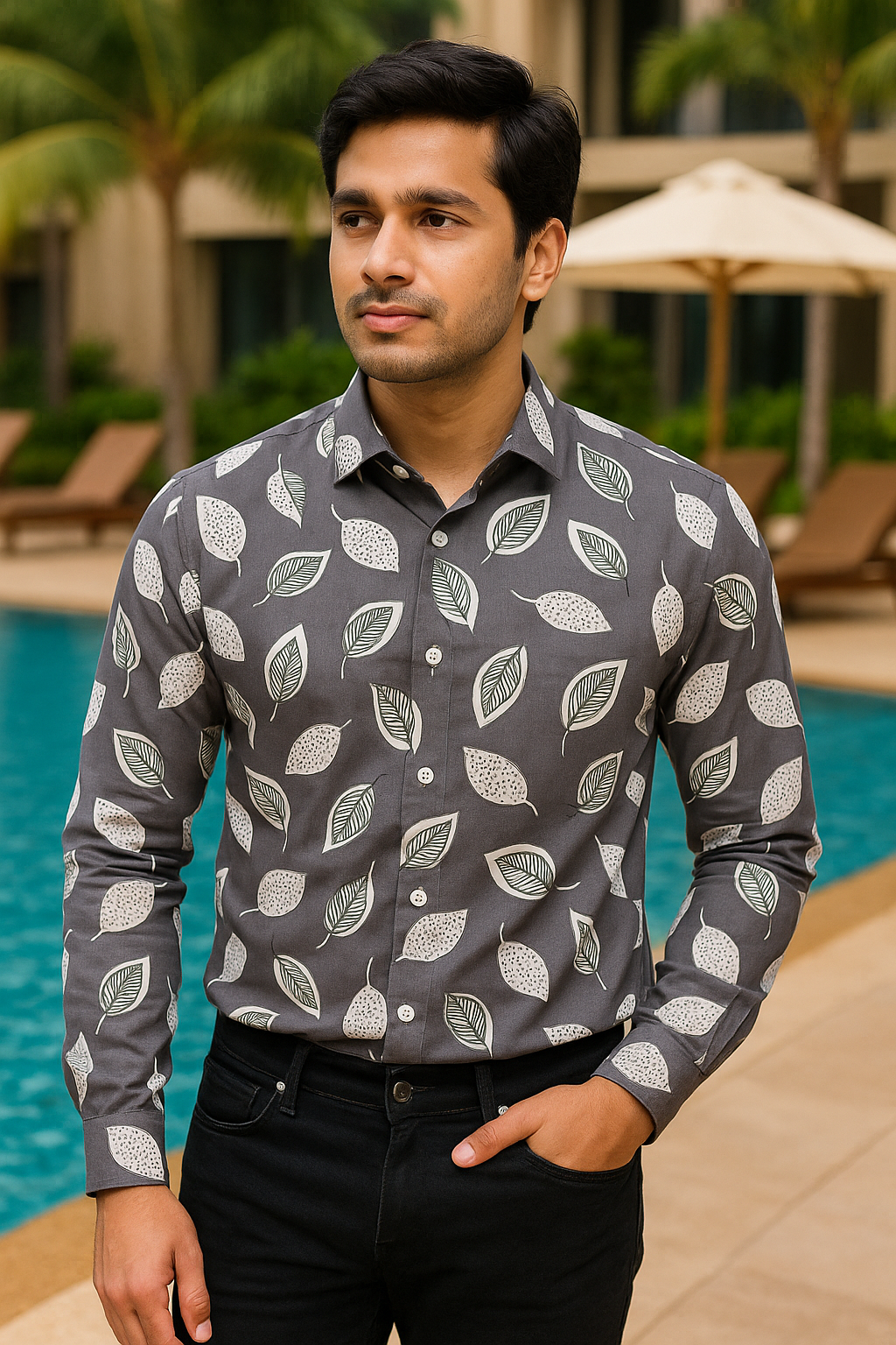Digital Print Premium Full Sleeve Shirt for Men - Regular Fit