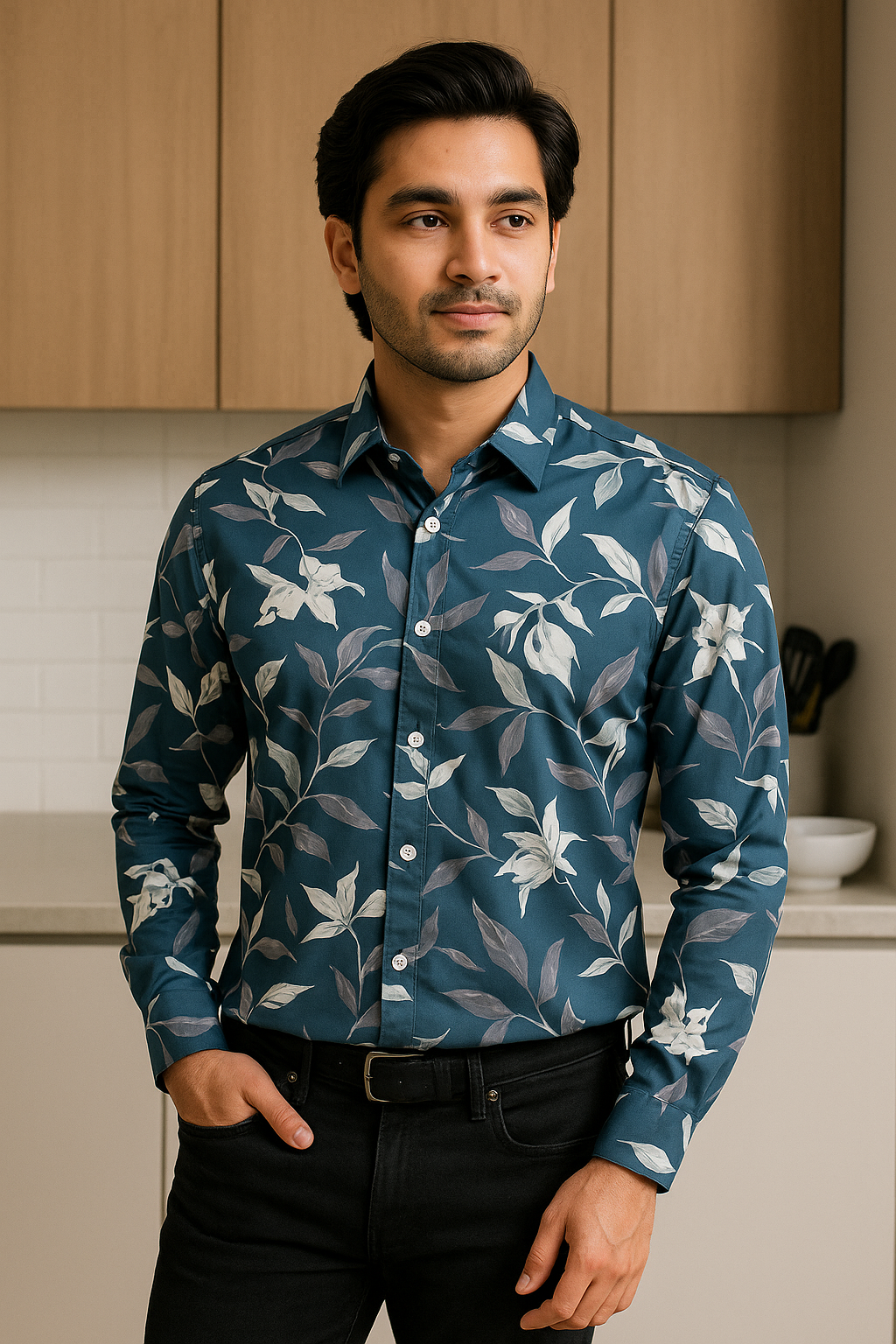 Digital Print Premium Full Sleeve Shirt for Men - Regular Fit