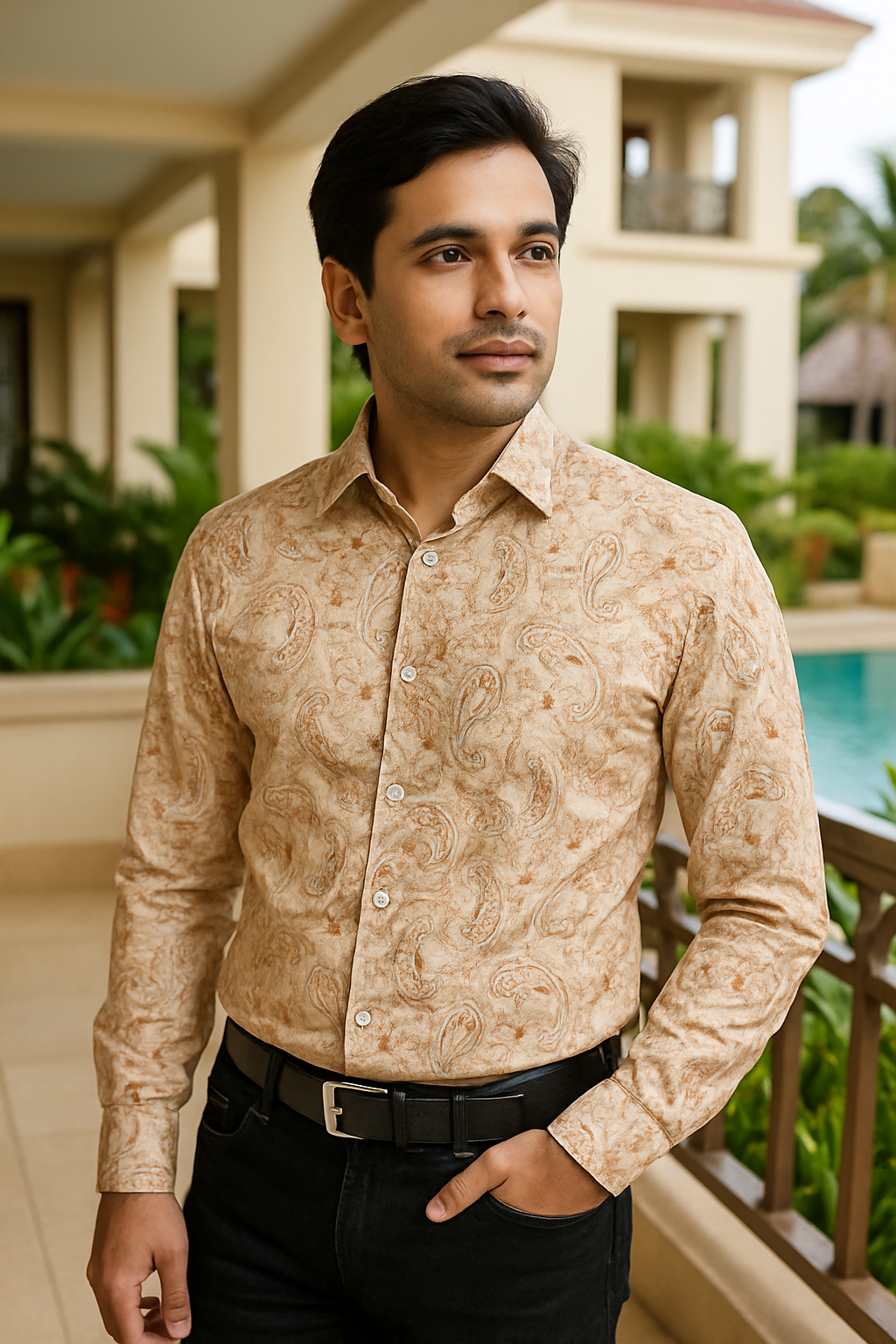 Digital Print Premium Full Sleeve Shirt for Men - Regular Fit