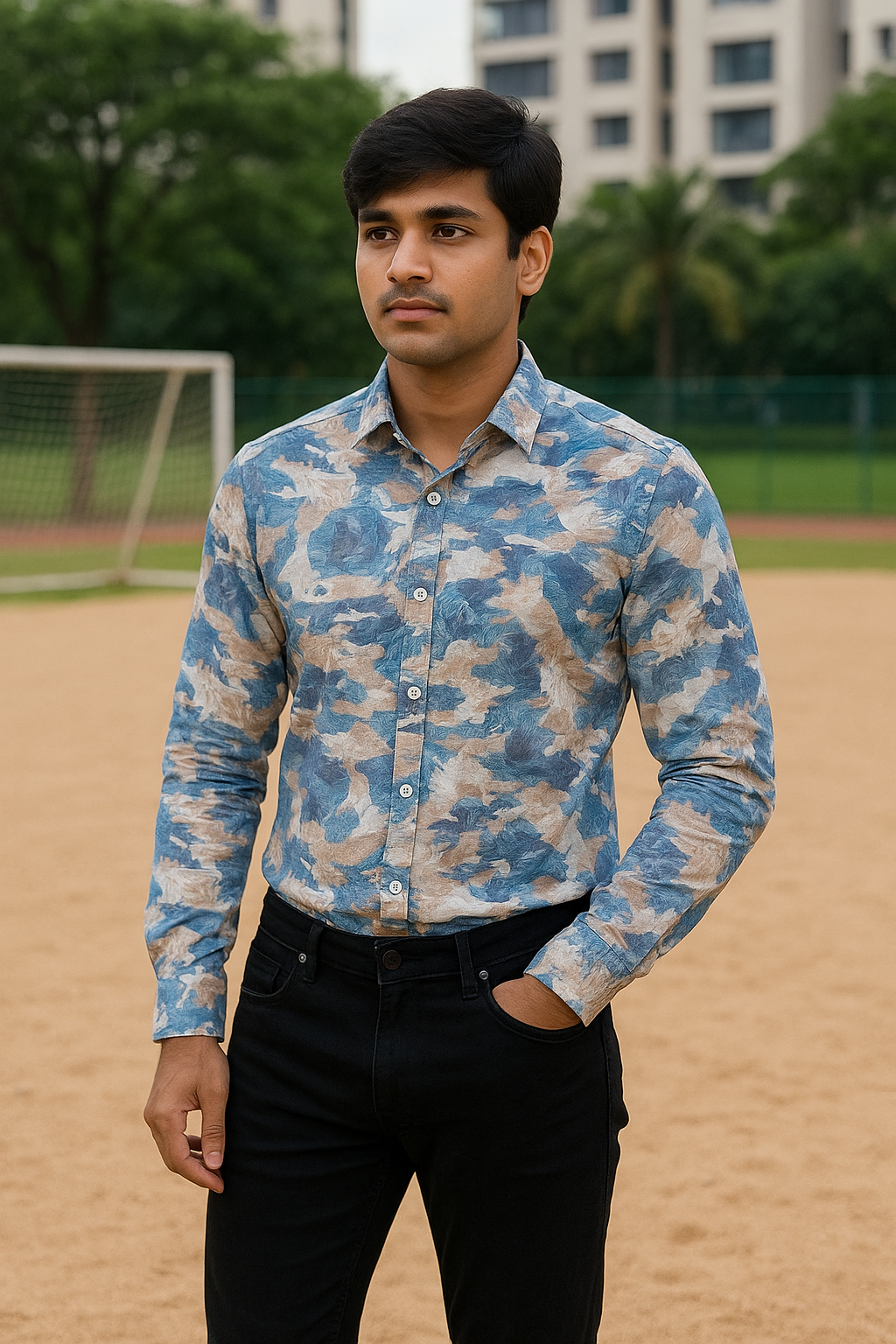 Digital Print Premium Full Sleeve Shirt for Men - Regular Fit