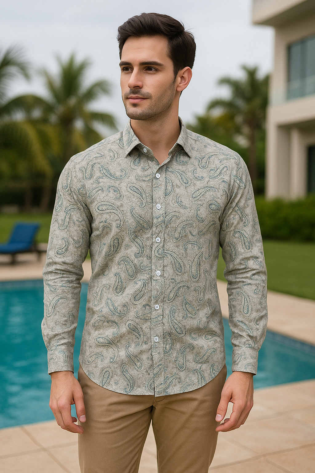 Digital Print Premium Full Sleeve Shirt for Men - Regular Fit