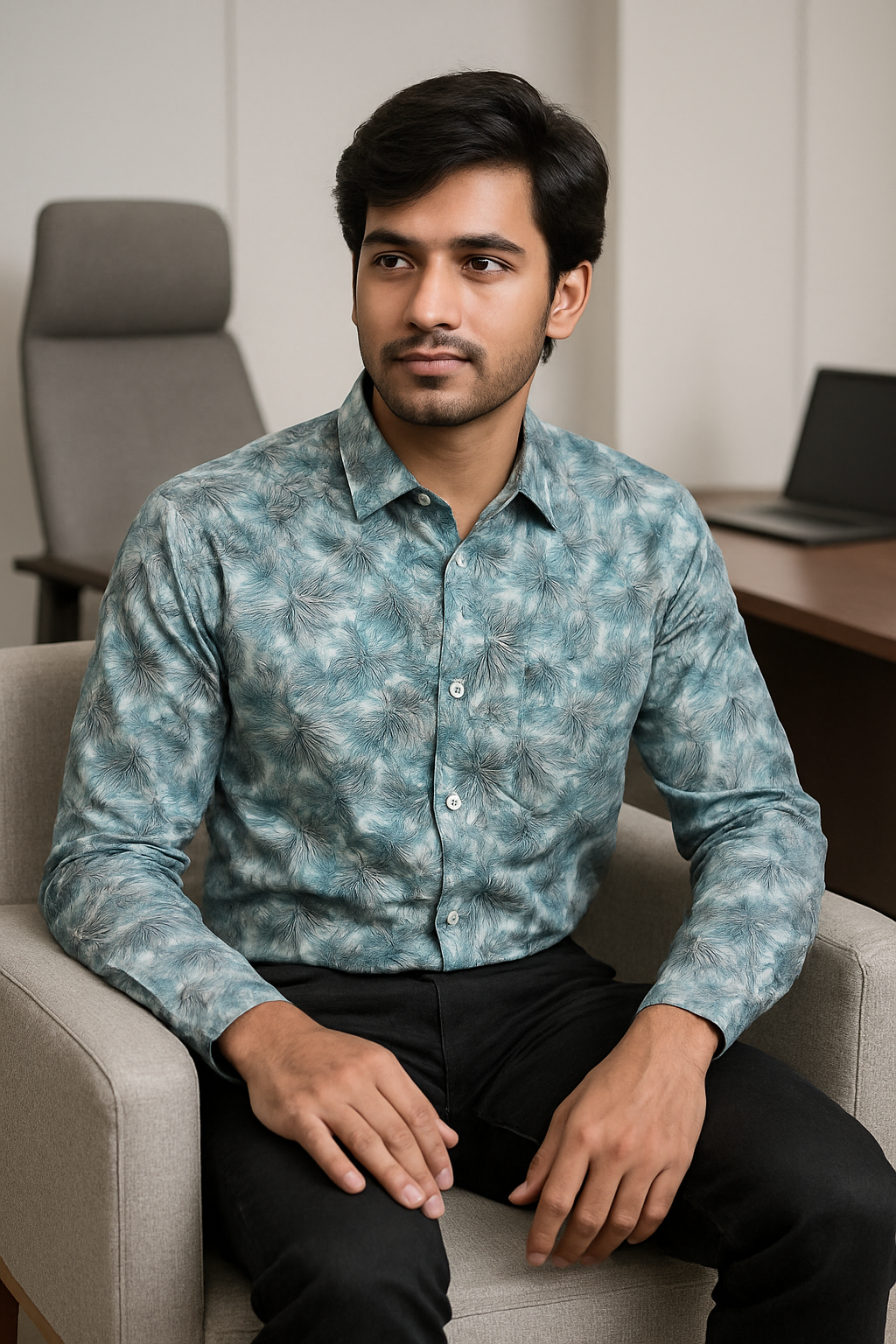 Digital Print Premium Full Sleeve Shirt for Men - Regular Fit