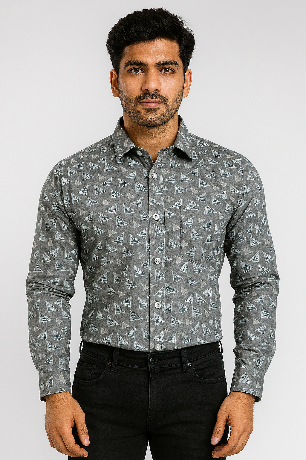 Digital Print Premium Full Sleeve Shirt for Men - Regular Fit