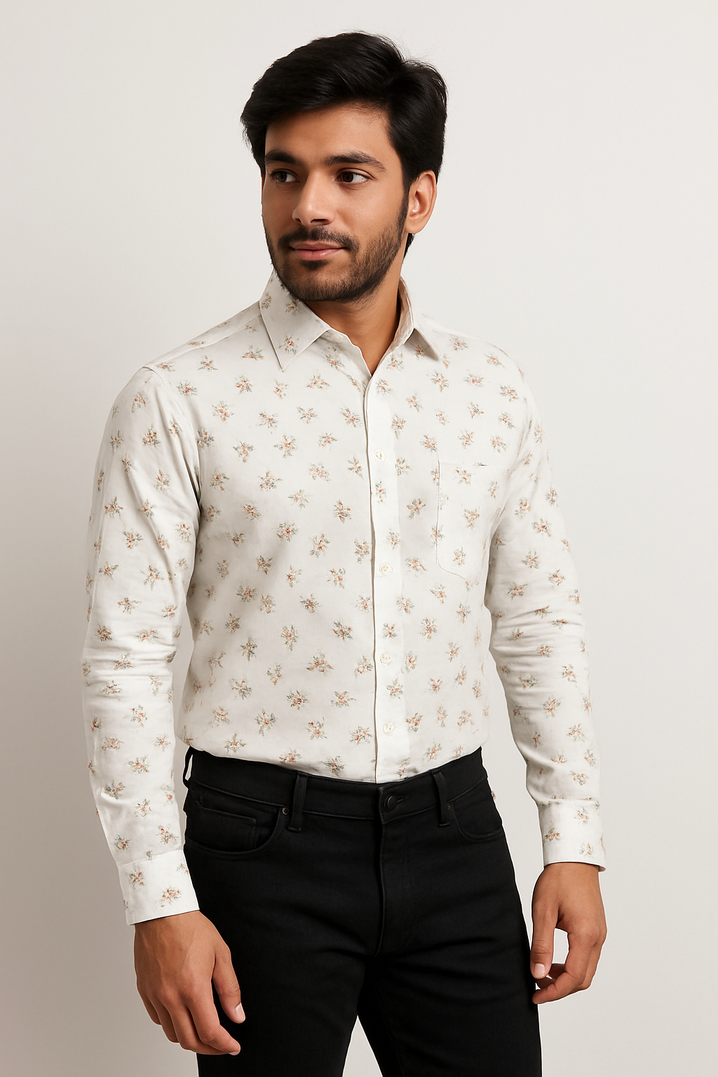 Digital Print Premium Full Sleeve Shirt for Men - Regular Fit