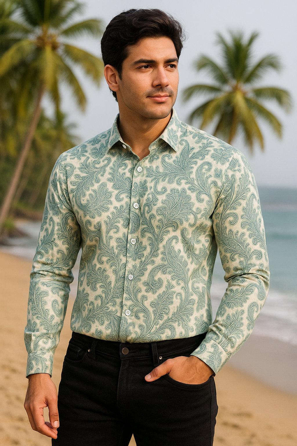 Digital Print Premium Full Sleeve Shirt for Men - Regular Fit