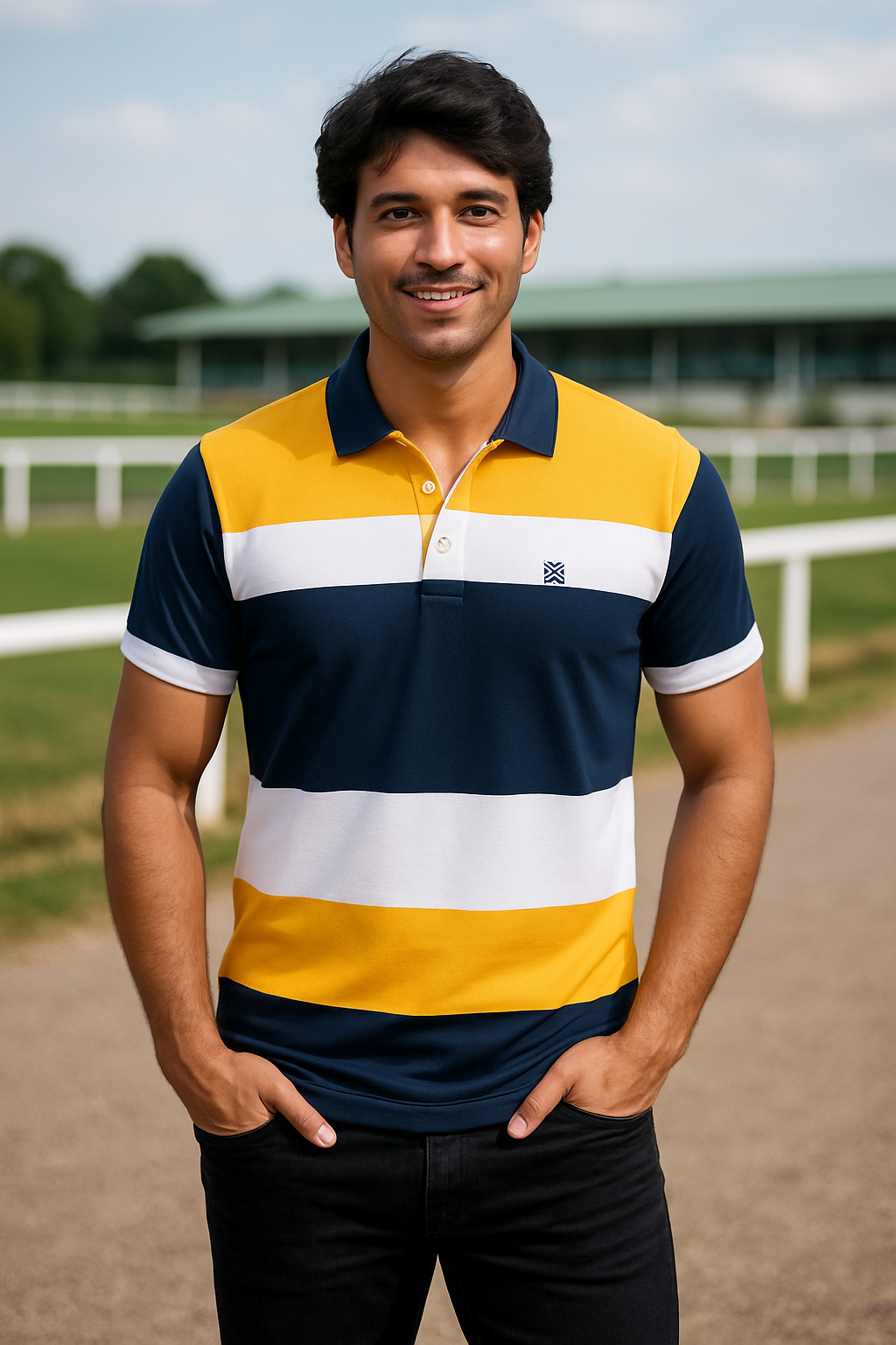 IC - Navy Blue & Yellow