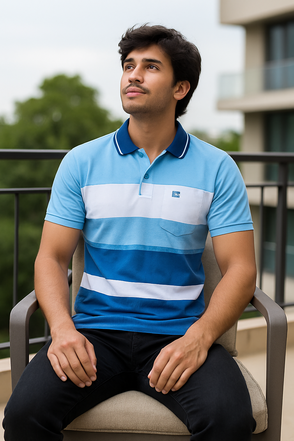 IC - Sky Blue & White