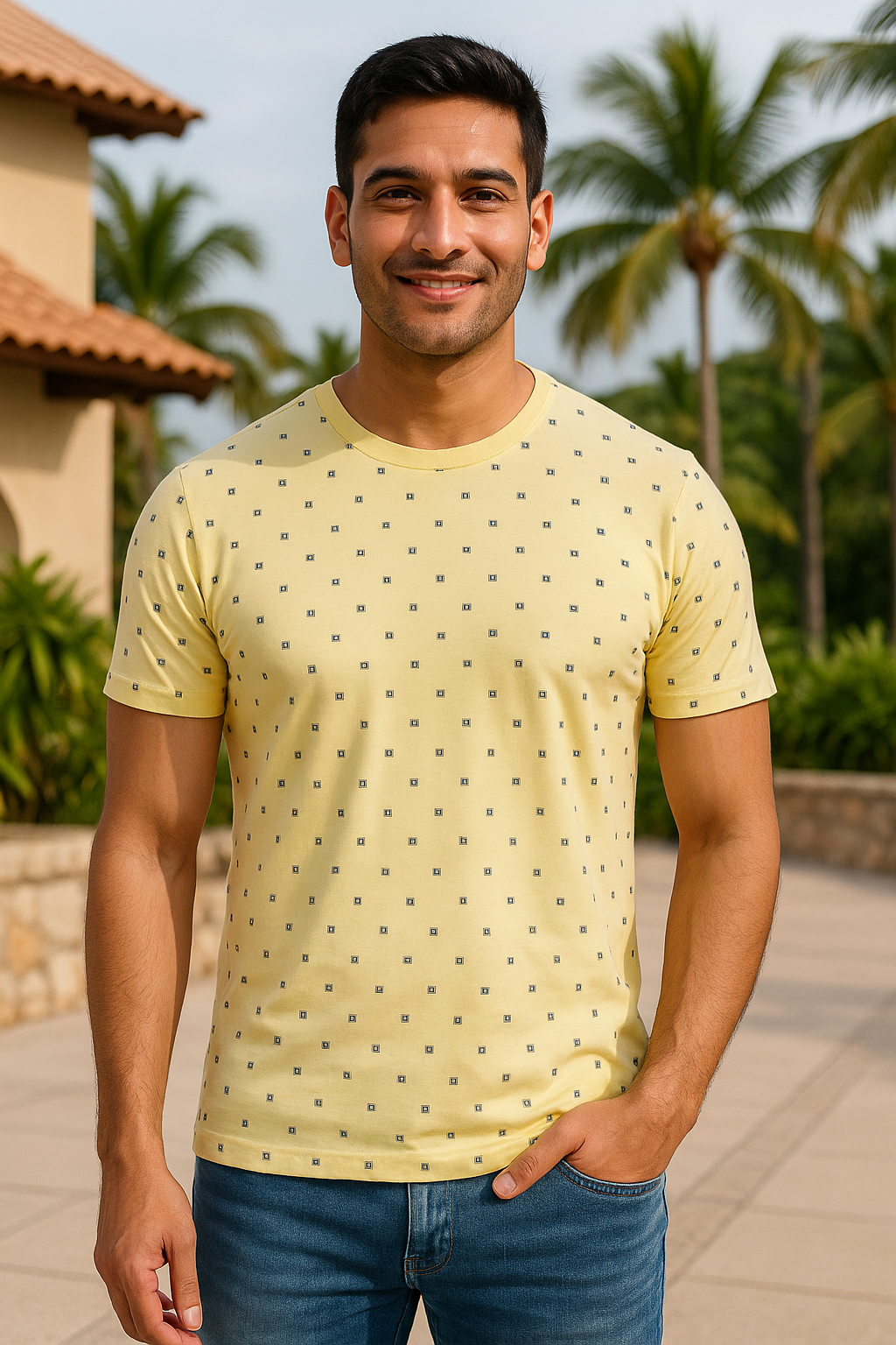 TD-Cream & Green (Pack of 2)