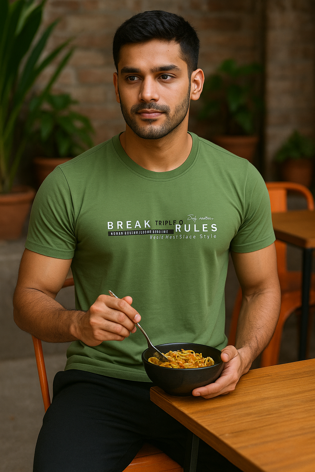 TD-Cream & Green (Pack of 2)