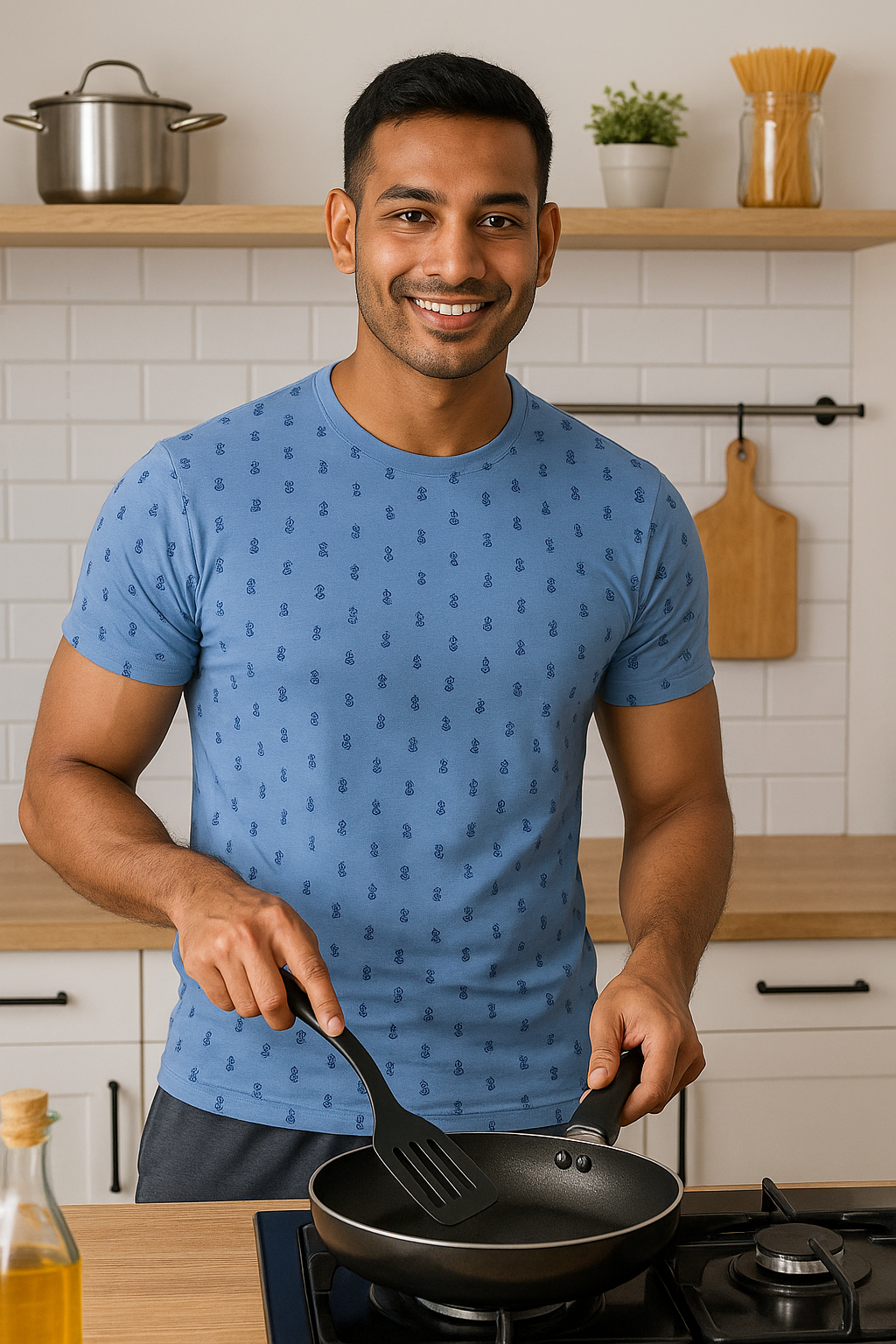 TD-Light Blue & Brown (Pack of 2)