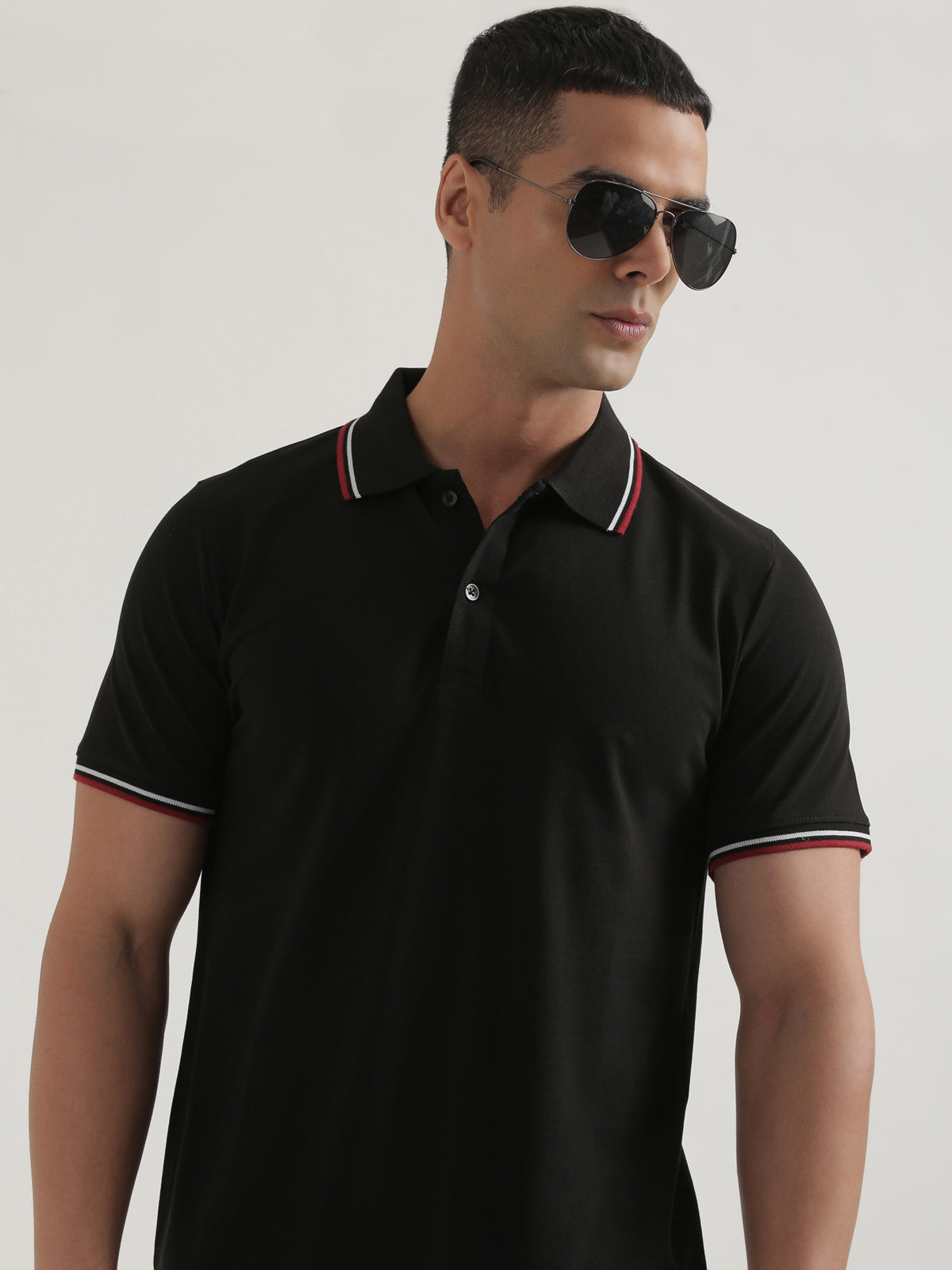 Men’s Premium Black Polo T-Shirt | PC Matty 100% Cotton