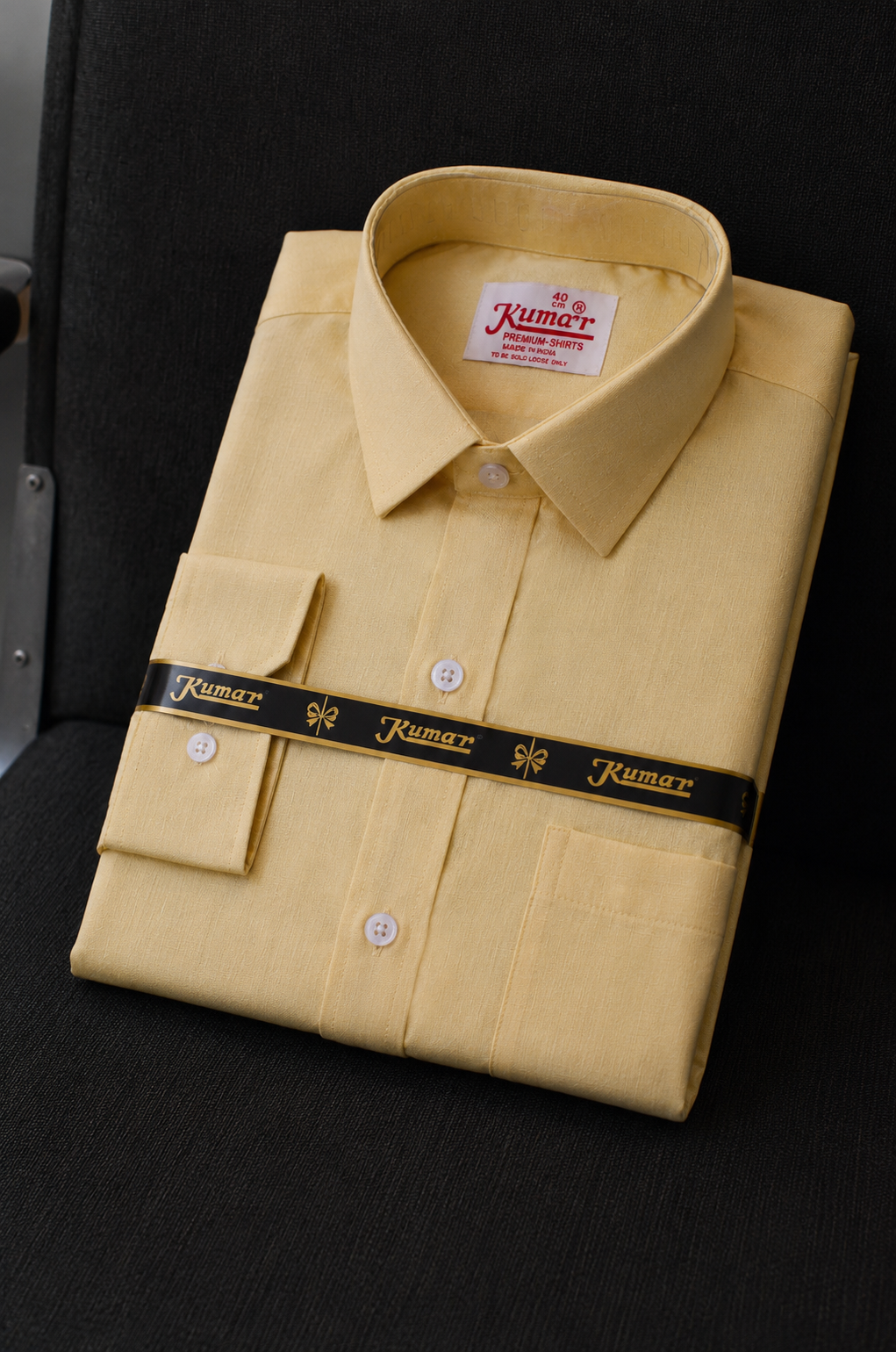 Men’s Elegant Yellow Full Sleeve Shirt