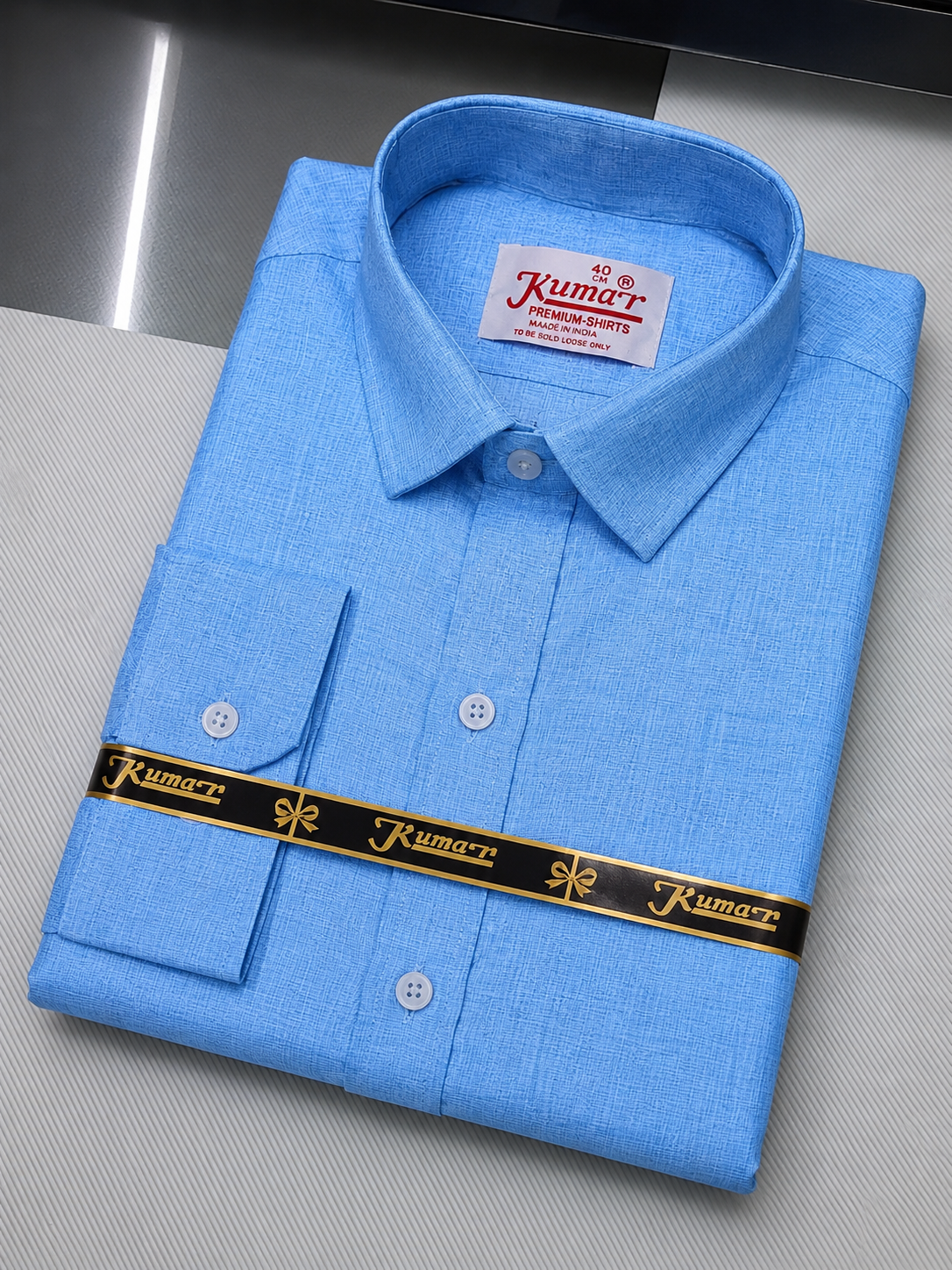 Men’s Elegant Dark Blue Full Sleeve Shirt