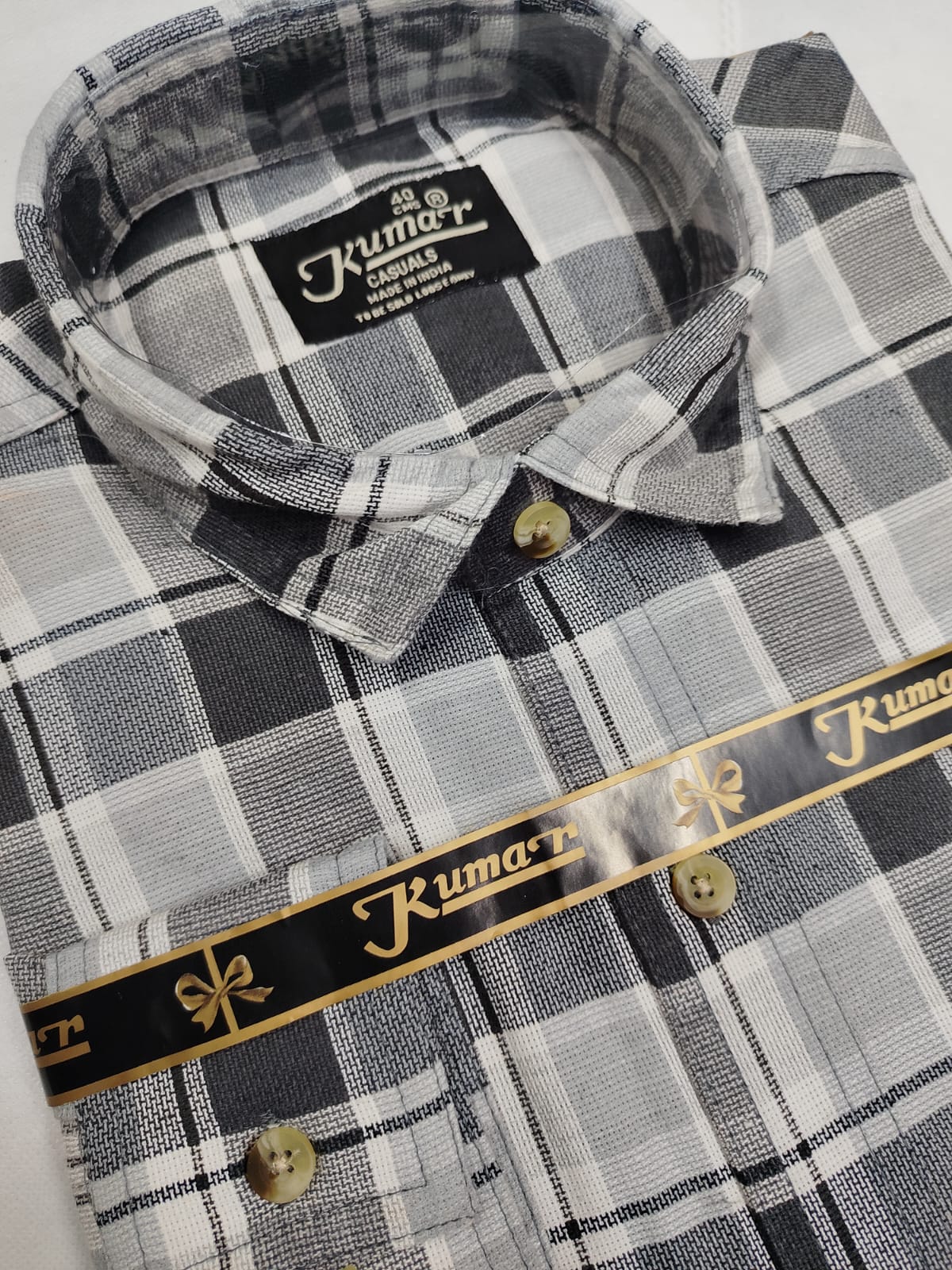 Men’s Premium Cotton Casual Check Shirt