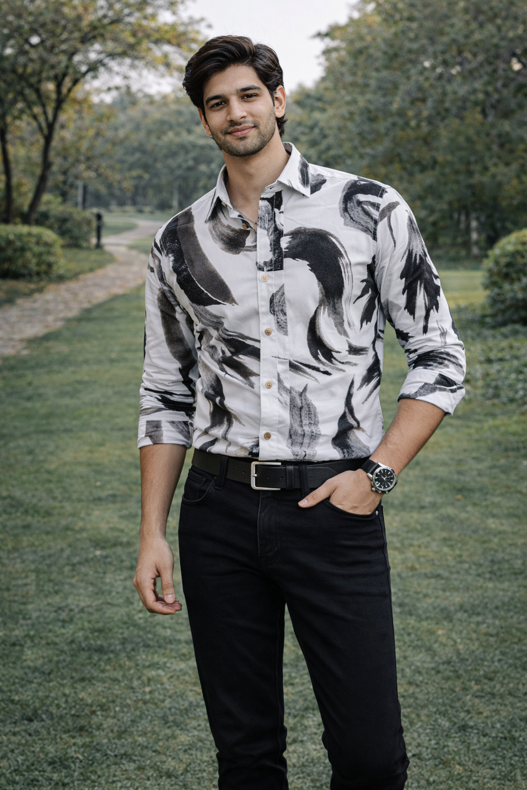 Kumar Casual Printed Shirt for Men