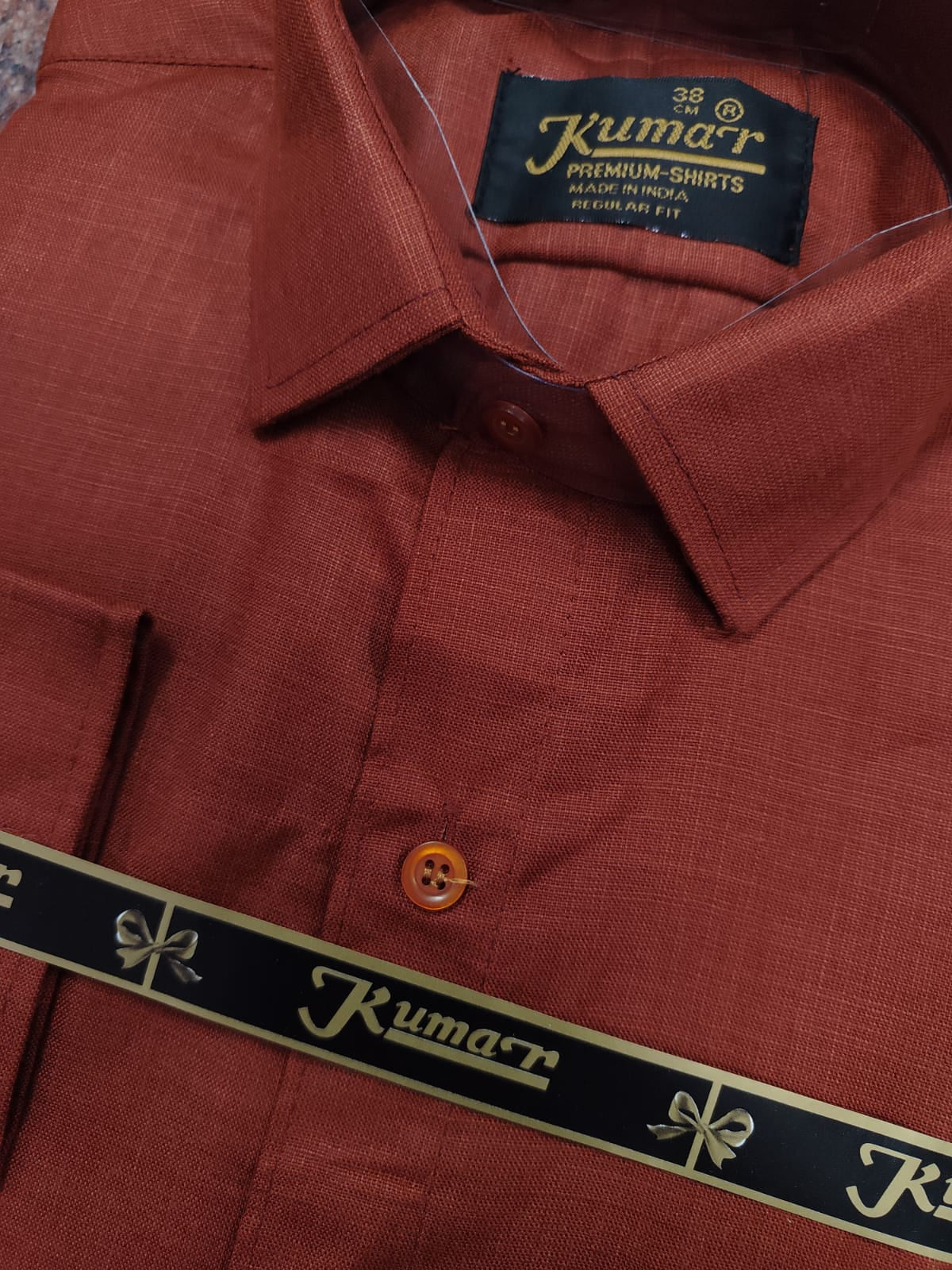 Men Light Red Full Sleeve Shirt