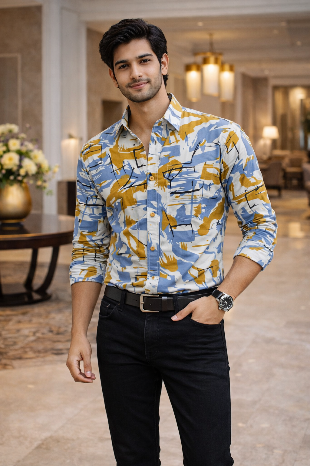 Kumar Casual Printed Shirt for Men