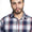Kumar Shirt - Navy Blue & white