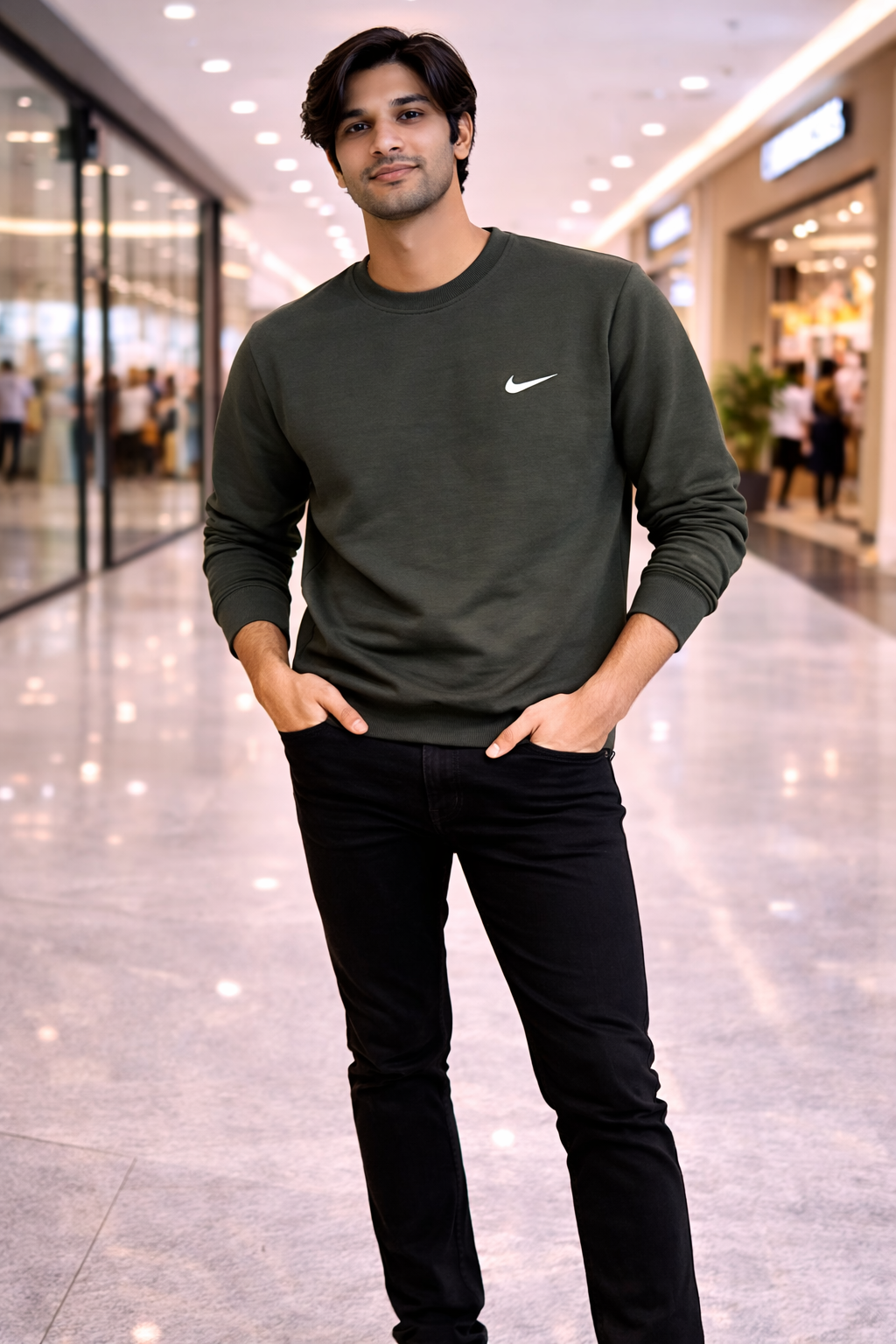Men’s N-Green Full Sleeve T-Shirt | Premium Cotton Casual Wear