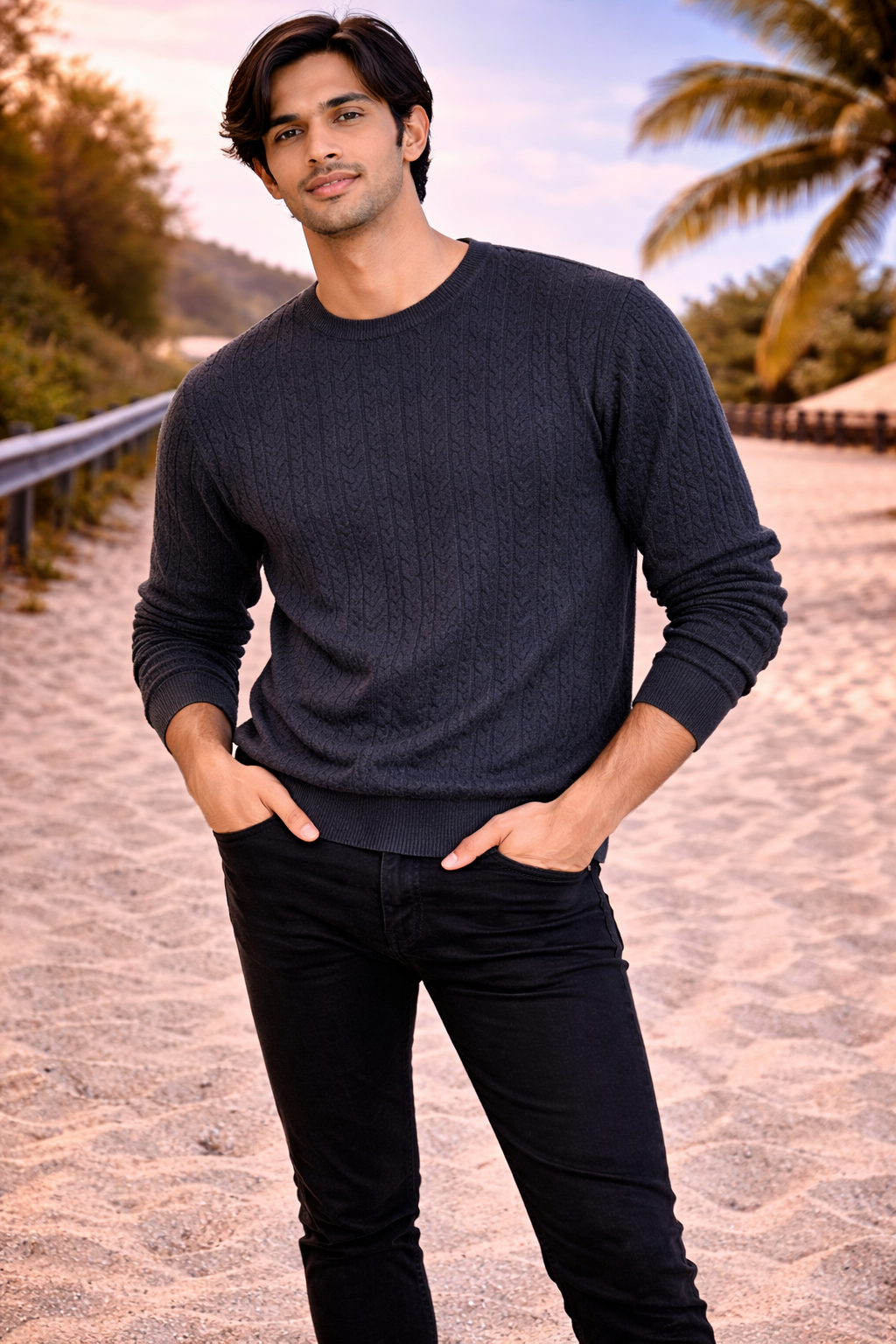 Men’s Black Full Sleeve T-Shirt | Premium Cotton Casual Wear