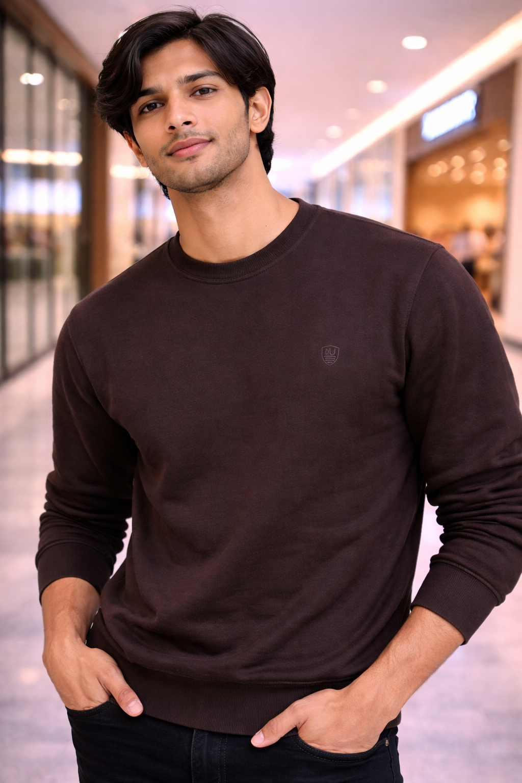 Men’s Chocolate Full Sleeve T-Shirt | Premium Cotton Casual Wear