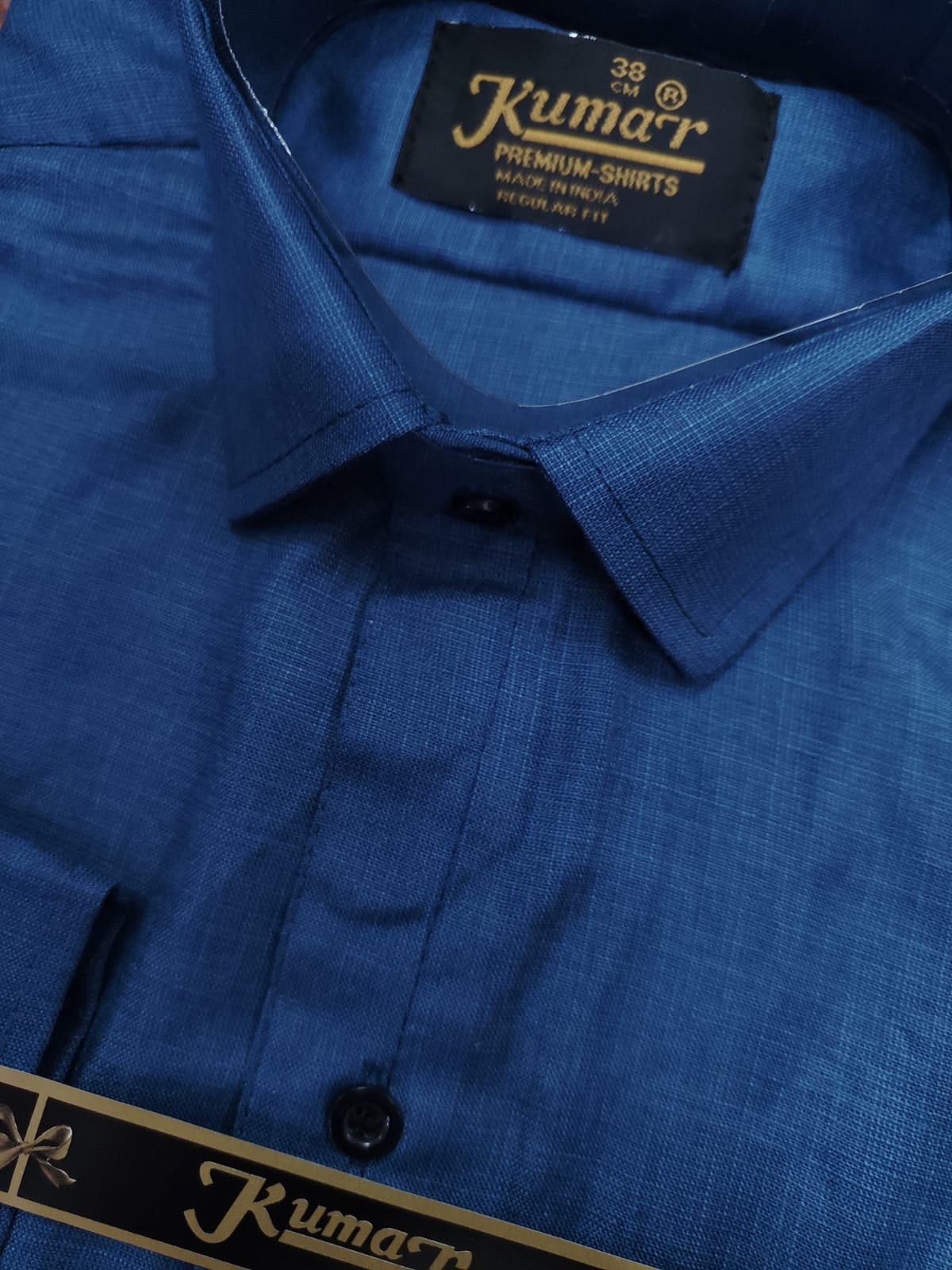 Men Dark Blue Full Sleeve Shirt