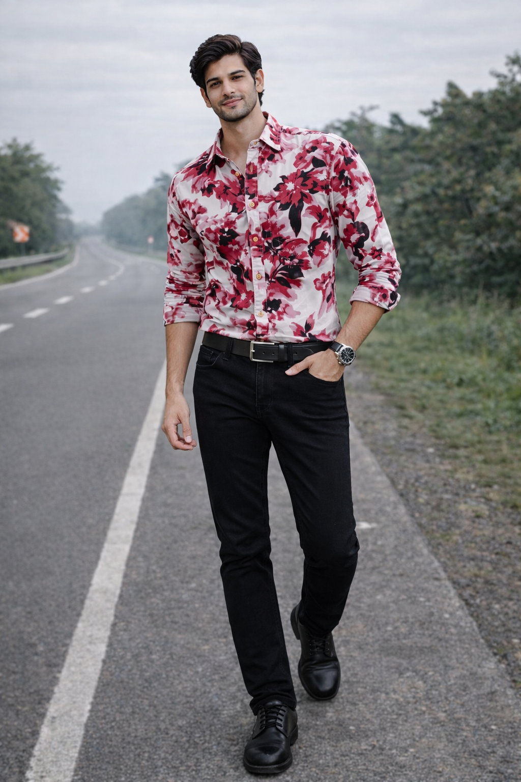 Kumar Casual Printed Shirt for Men