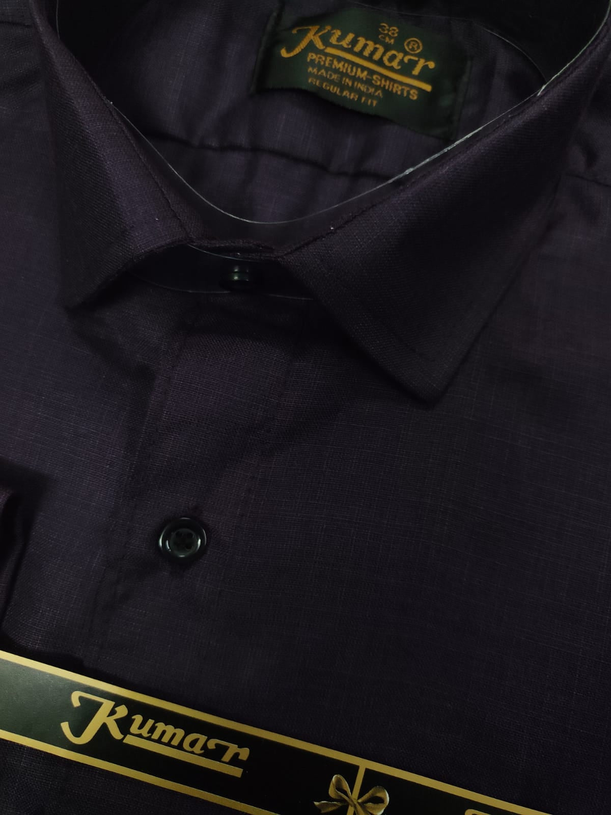 Men Dark Purple Full Sleeve Shirt