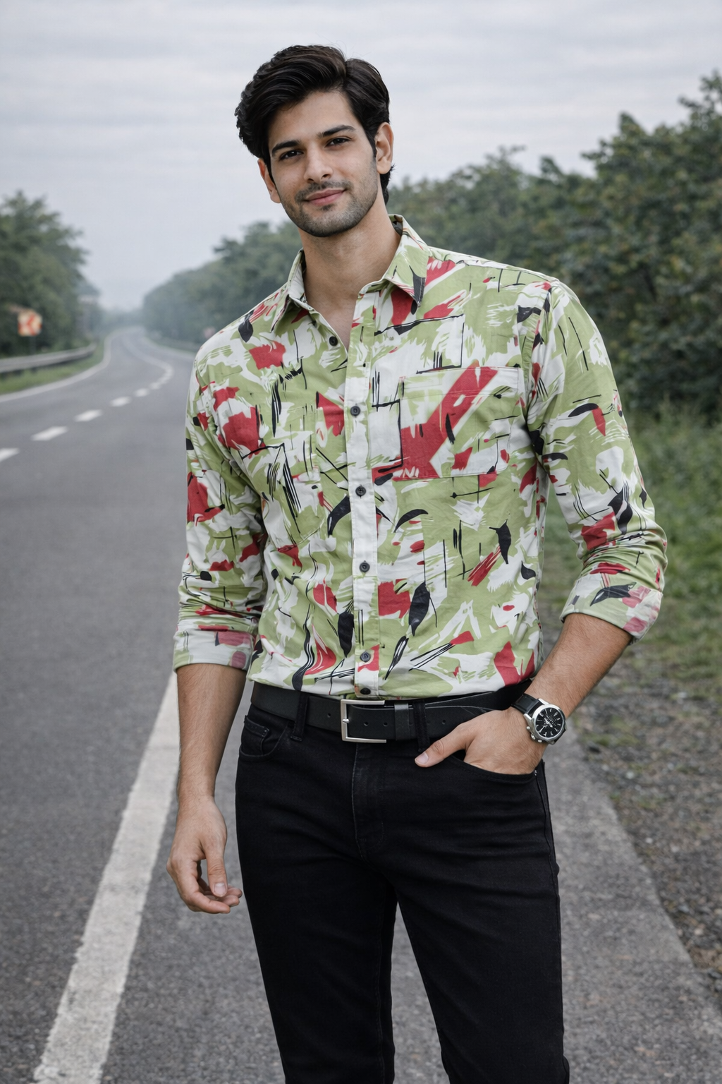 Kumar Casual Printed Shirt for Men