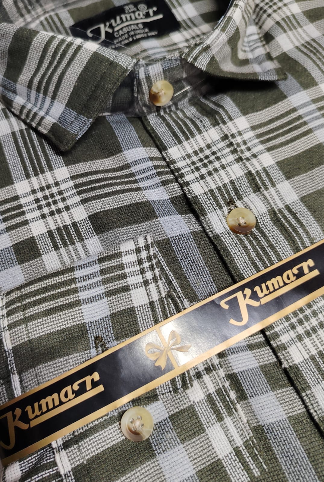 Men’s Premium Cotton Casual Check Shirt