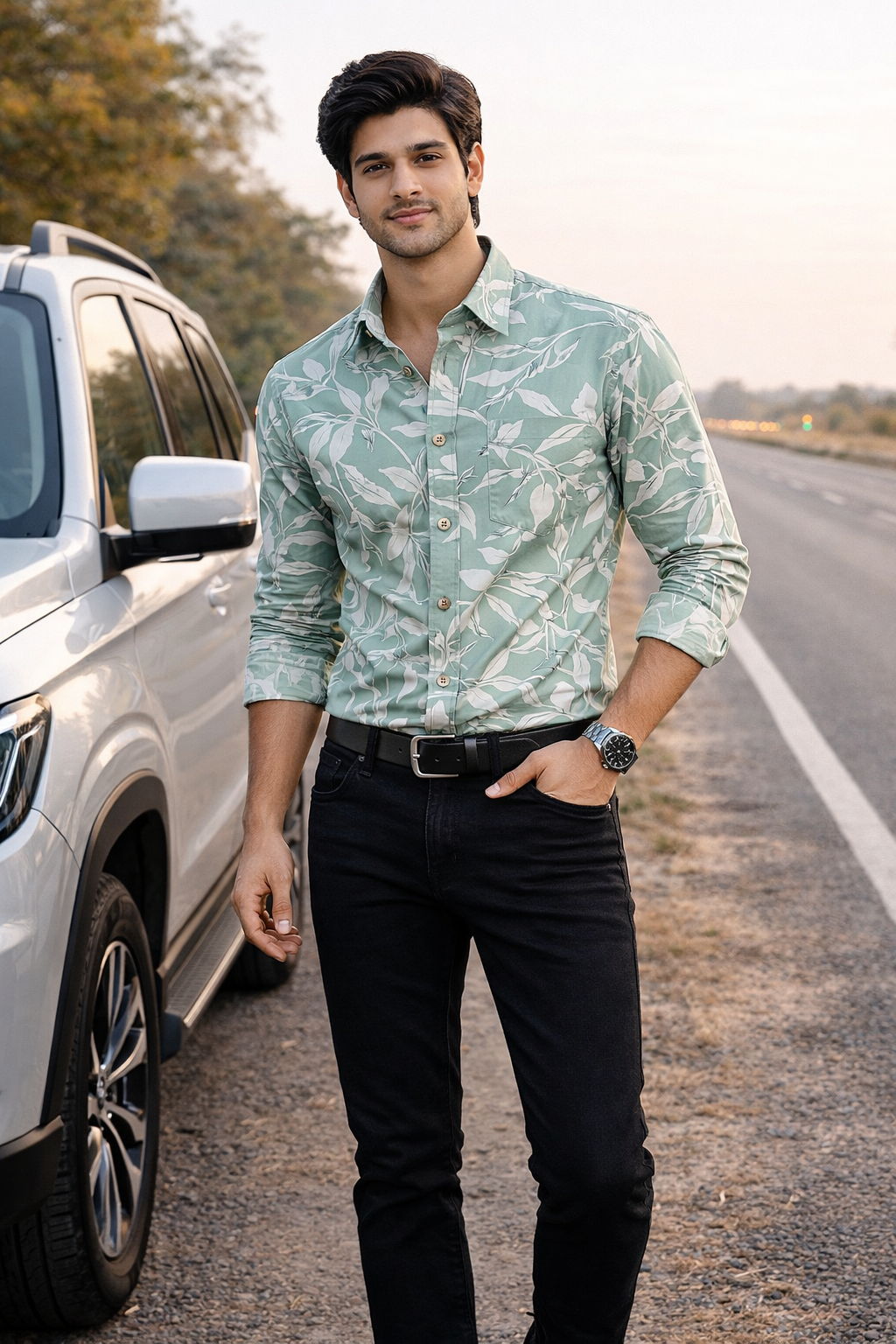 Kumar Casual Printed Shirt for Men