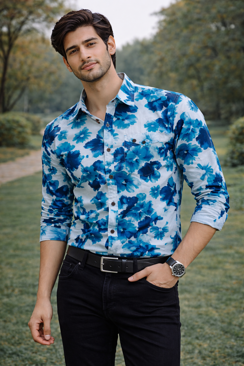 Kumar Casual Printed Shirt for Men