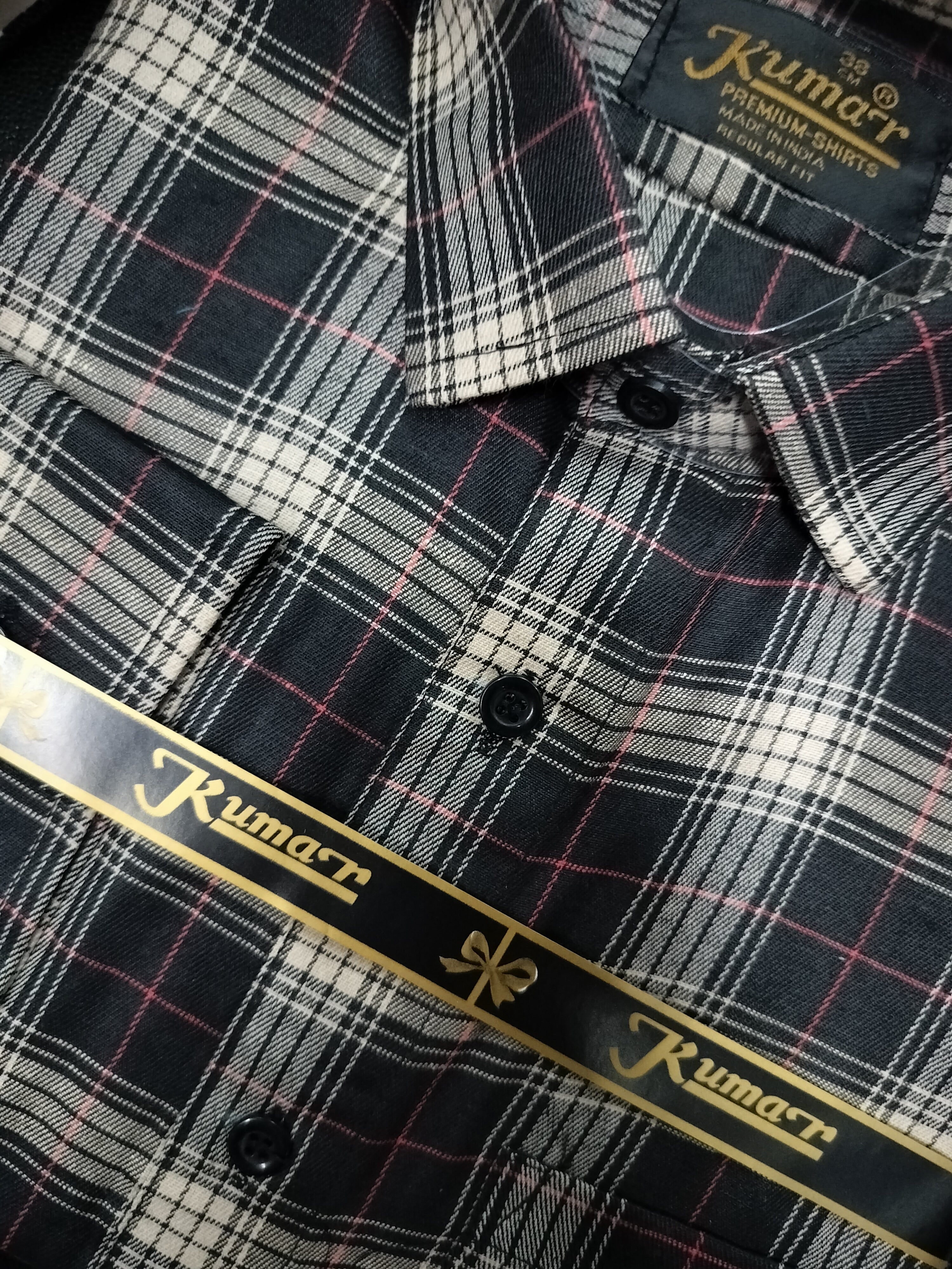 Men’s Black & Red Checked Full Sleeve Shirt