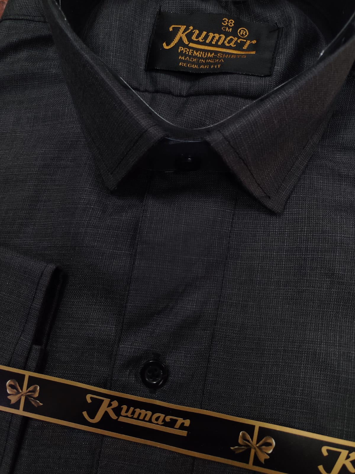 Men Light Black Full Sleeve Shirt