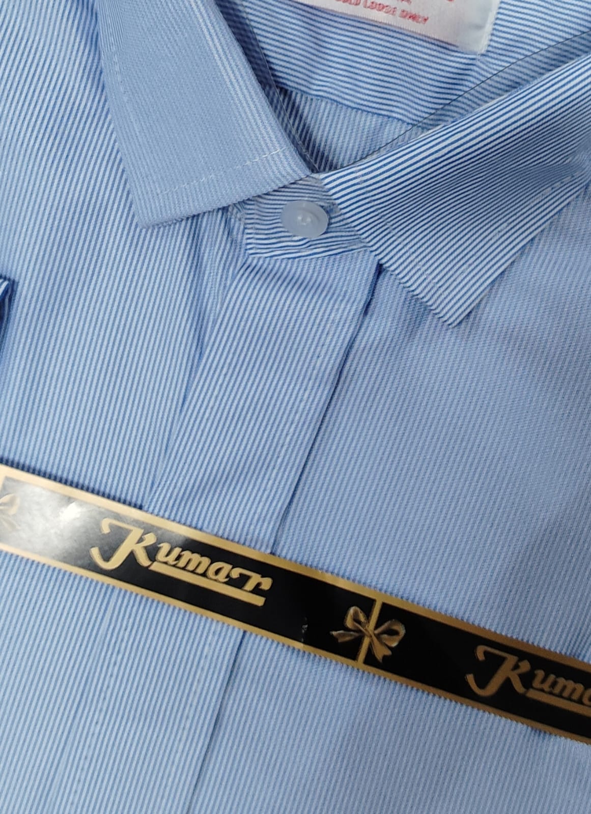 Men’s Blue & White Striped Full Sleeve Cotton Shirt