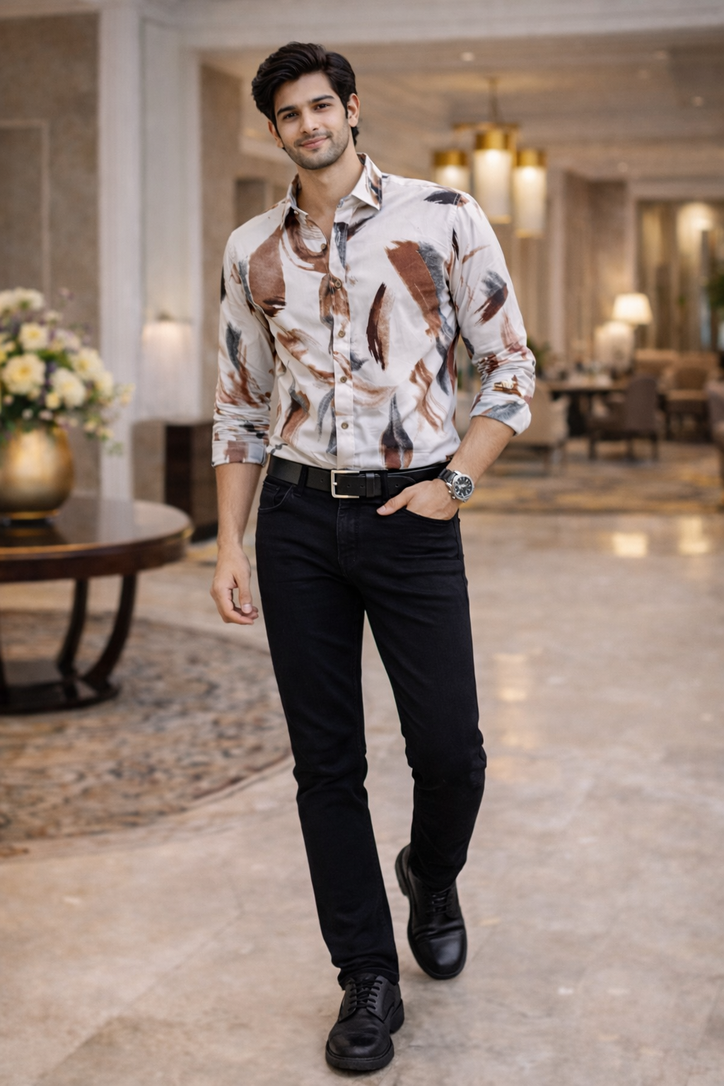 Kumar Casual Printed Shirt for Men