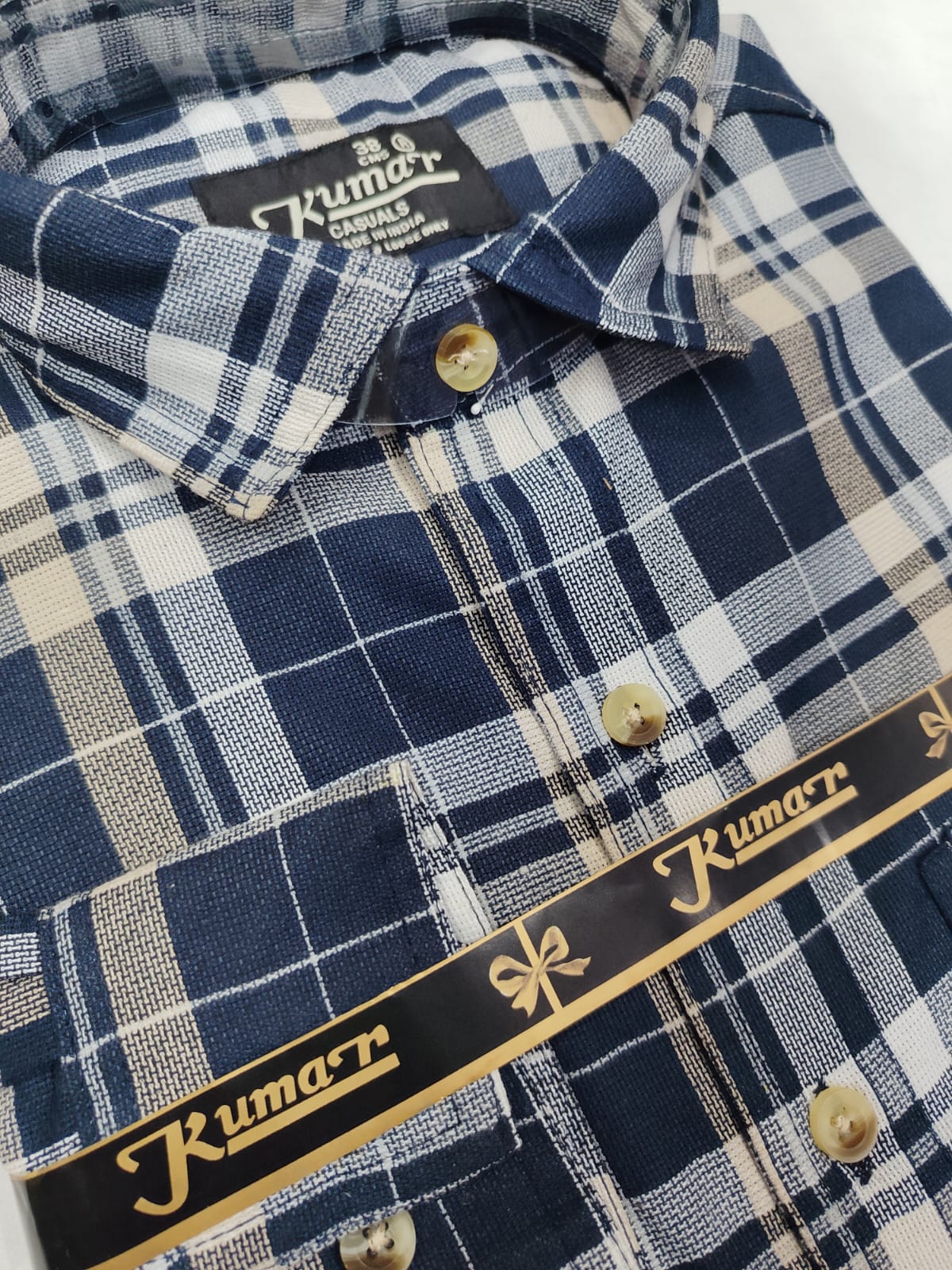 Men’s Premium Cotton Casual Check Shirt