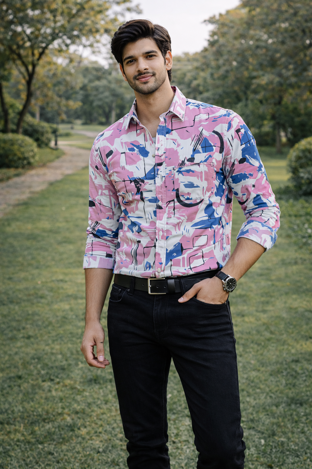 Kumar Casual Printed Shirt for Men