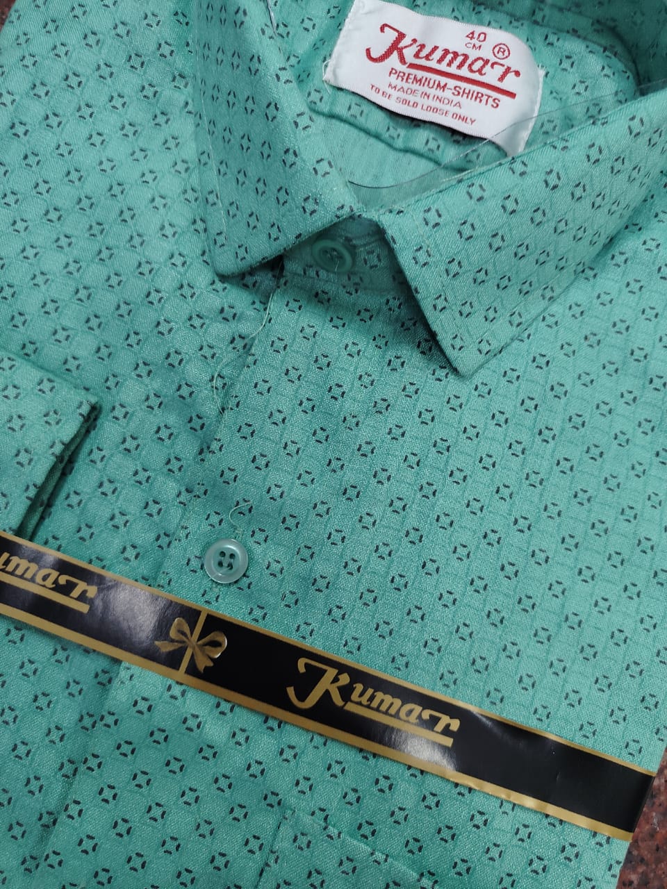 Men’s Green Full Sleeve Printed Shirt with Pocket