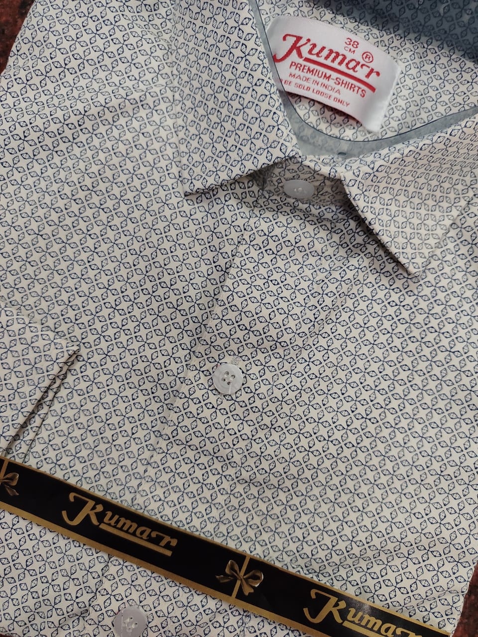 Men’s Off White Full Sleeve Printed Shirt with Pocket