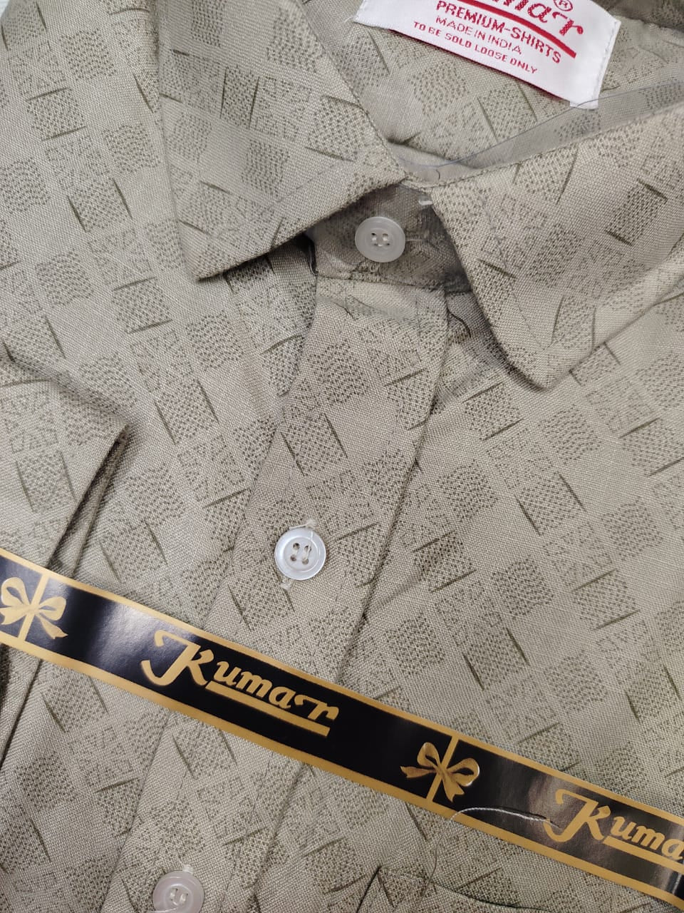 Men’s Green Printed Full Sleeve Shirt with Pocket