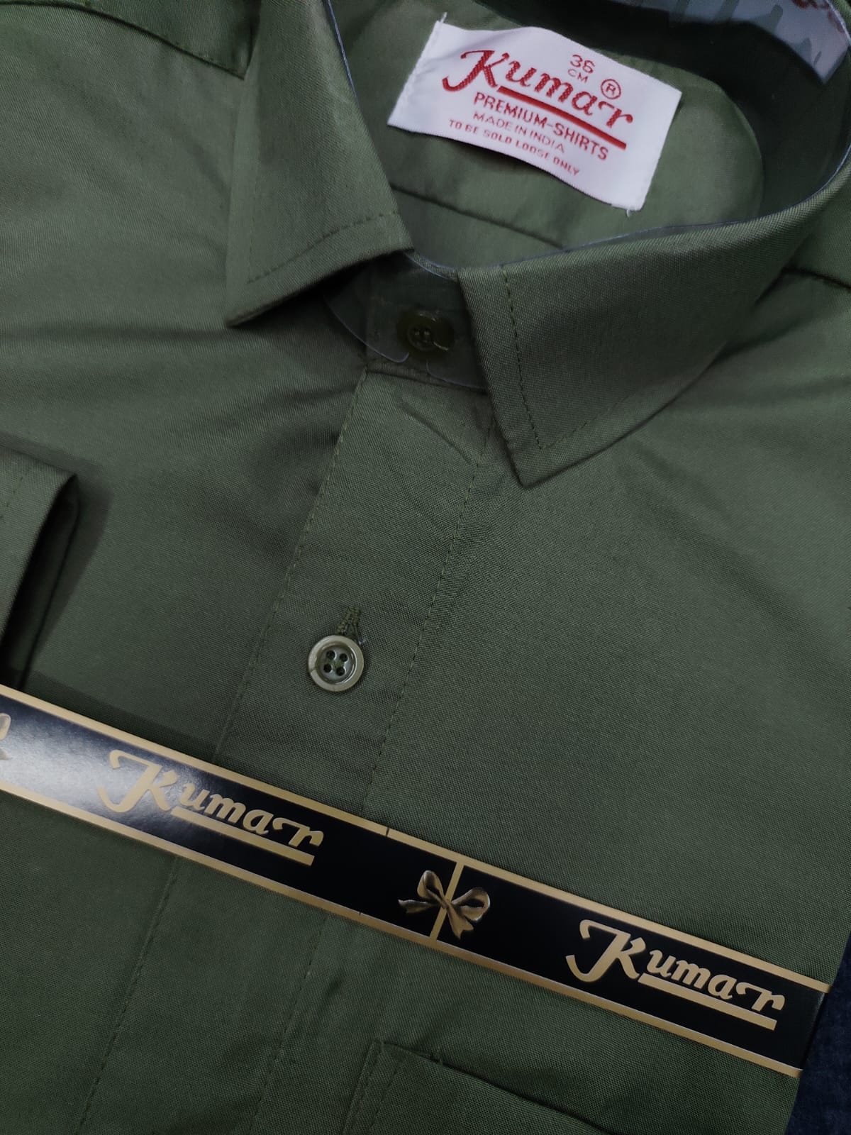 Men’s Green Full Sleeve Solid Casual Shirt